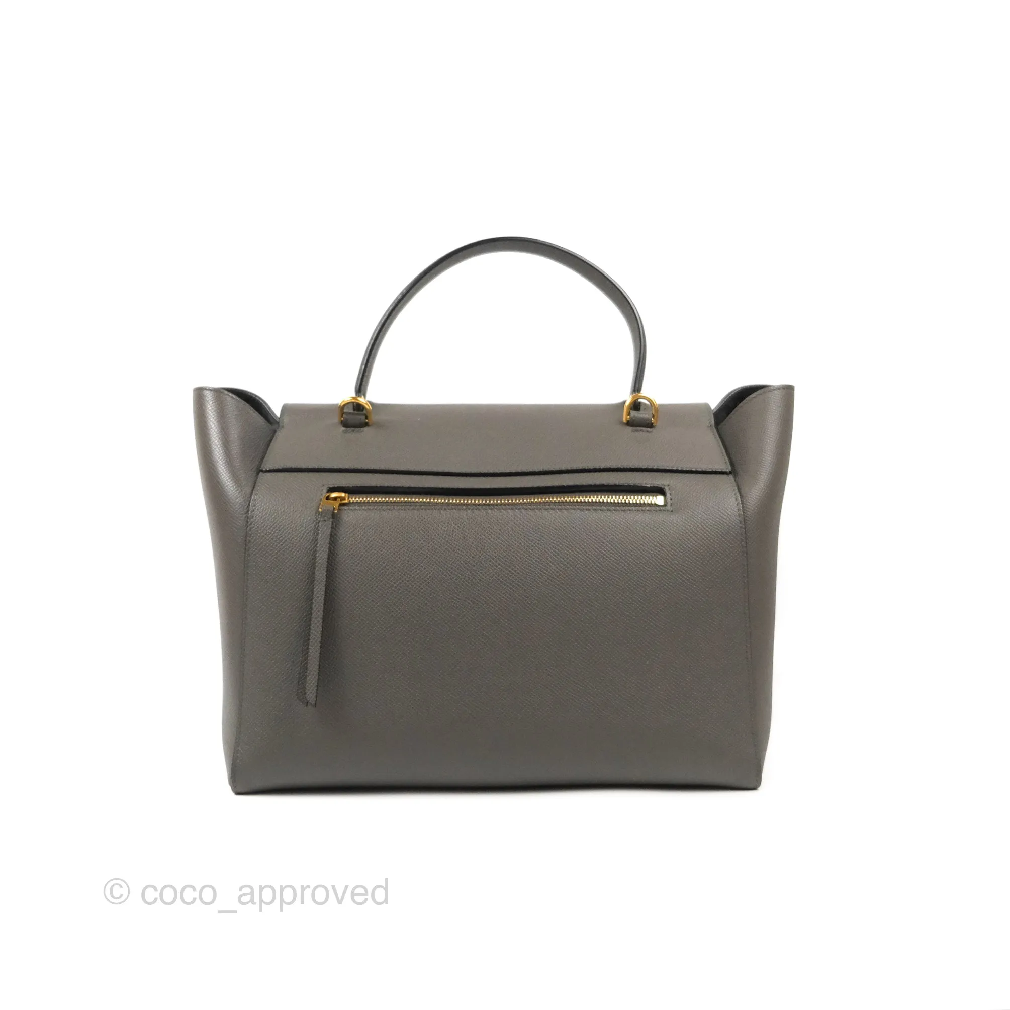 Celine Mini Belt Bag Dark Grey Grained Calfskin