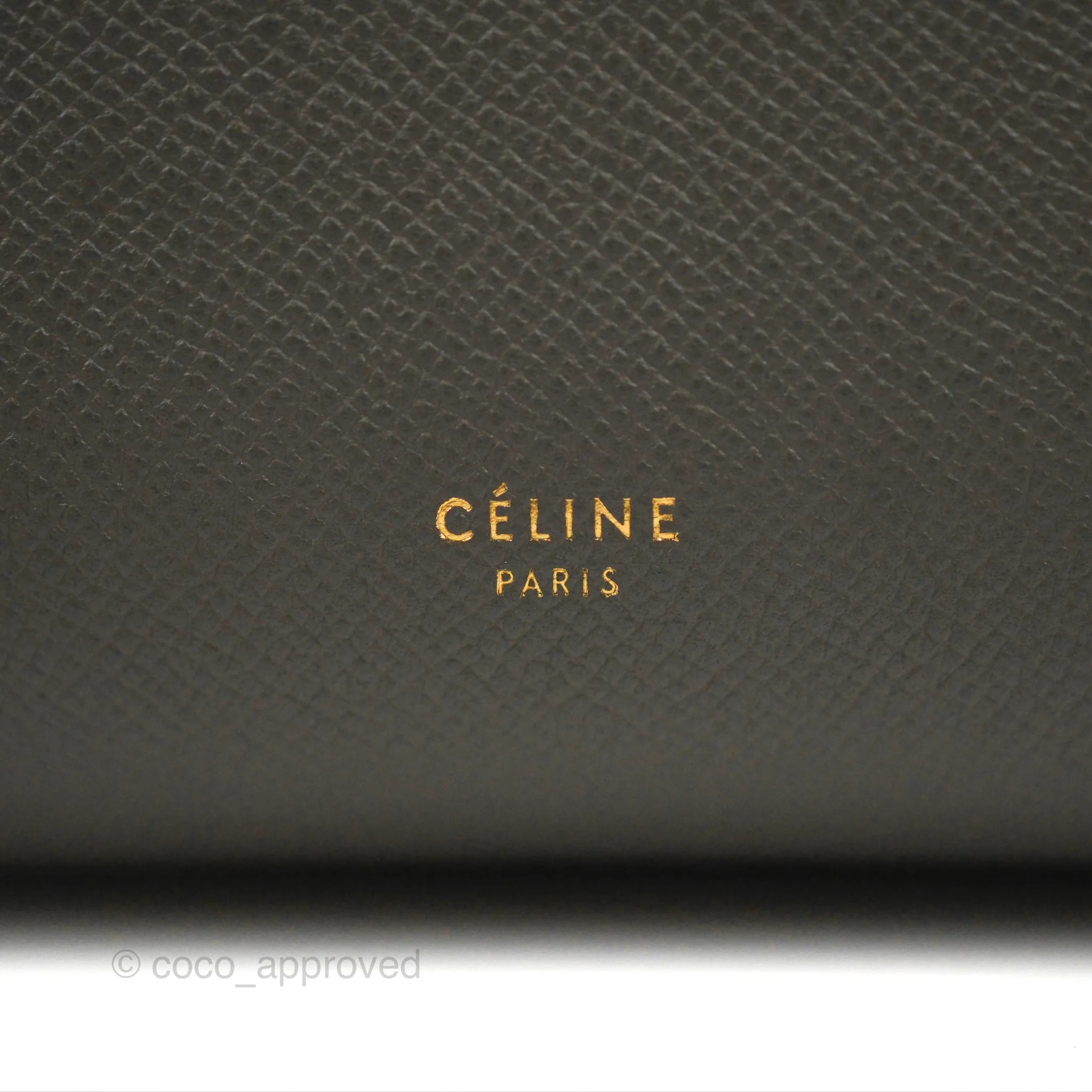 Celine Mini Belt Bag Dark Grey Grained Calfskin
