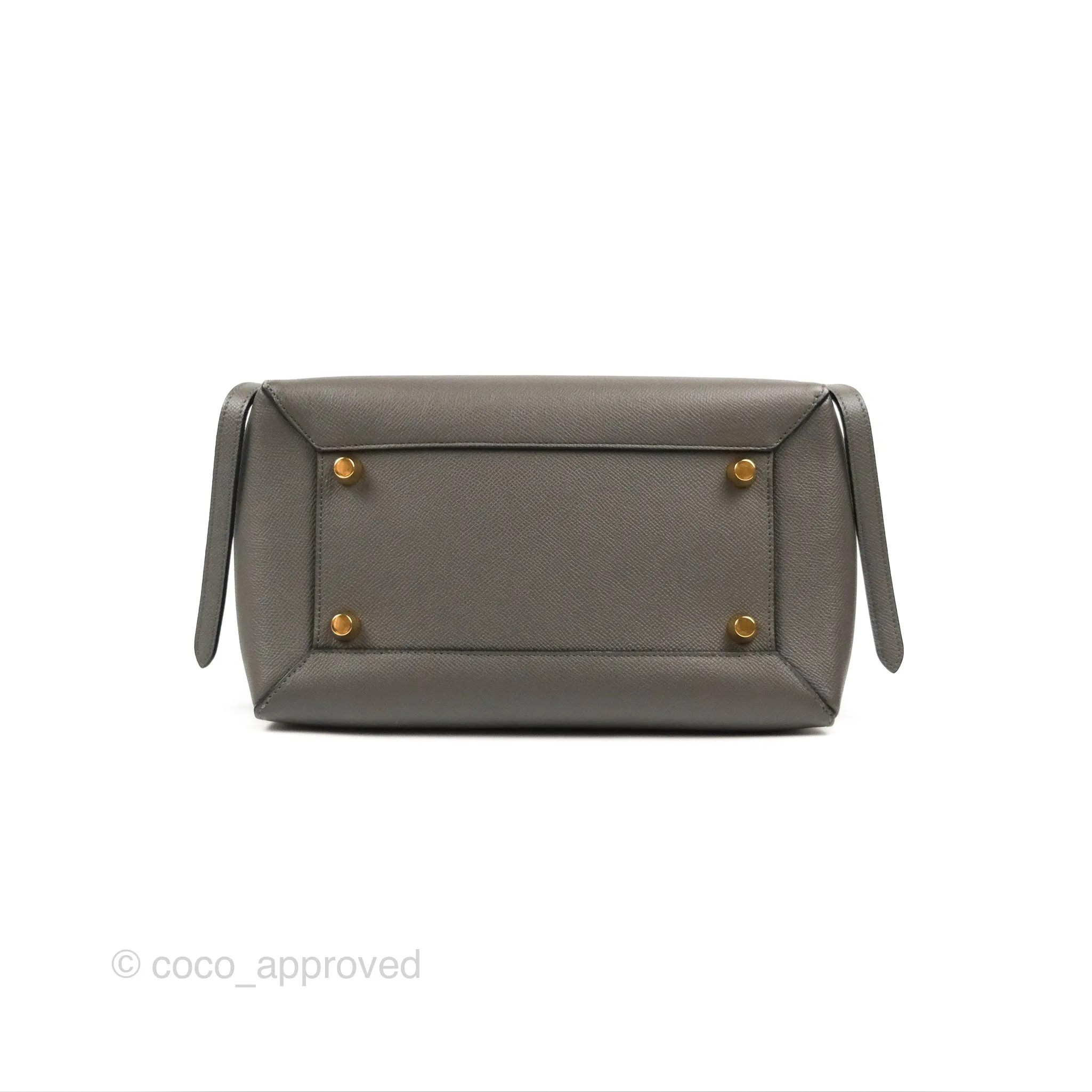 Celine Mini Belt Bag Dark Grey Grained Calfskin