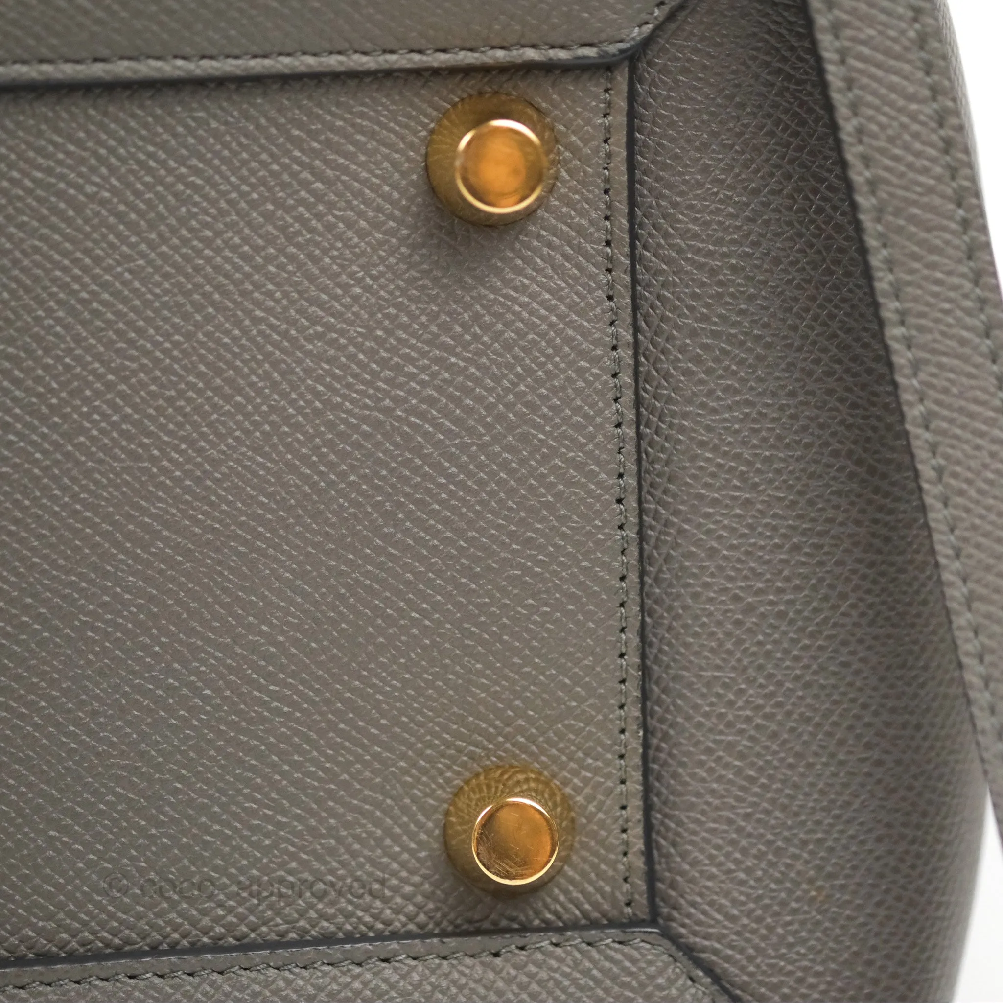 Celine Mini Belt Bag Dark Grey Grained Calfskin
