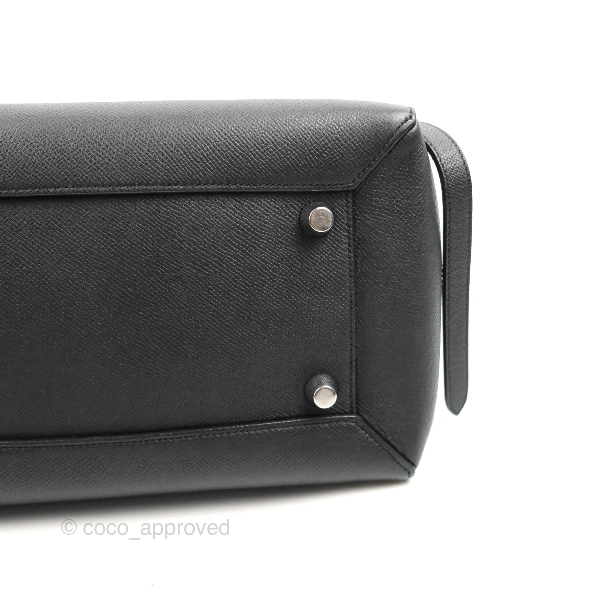 Celine Mini Belt Bag Dark Navy Grained Calfskin Ruthenium Hardware