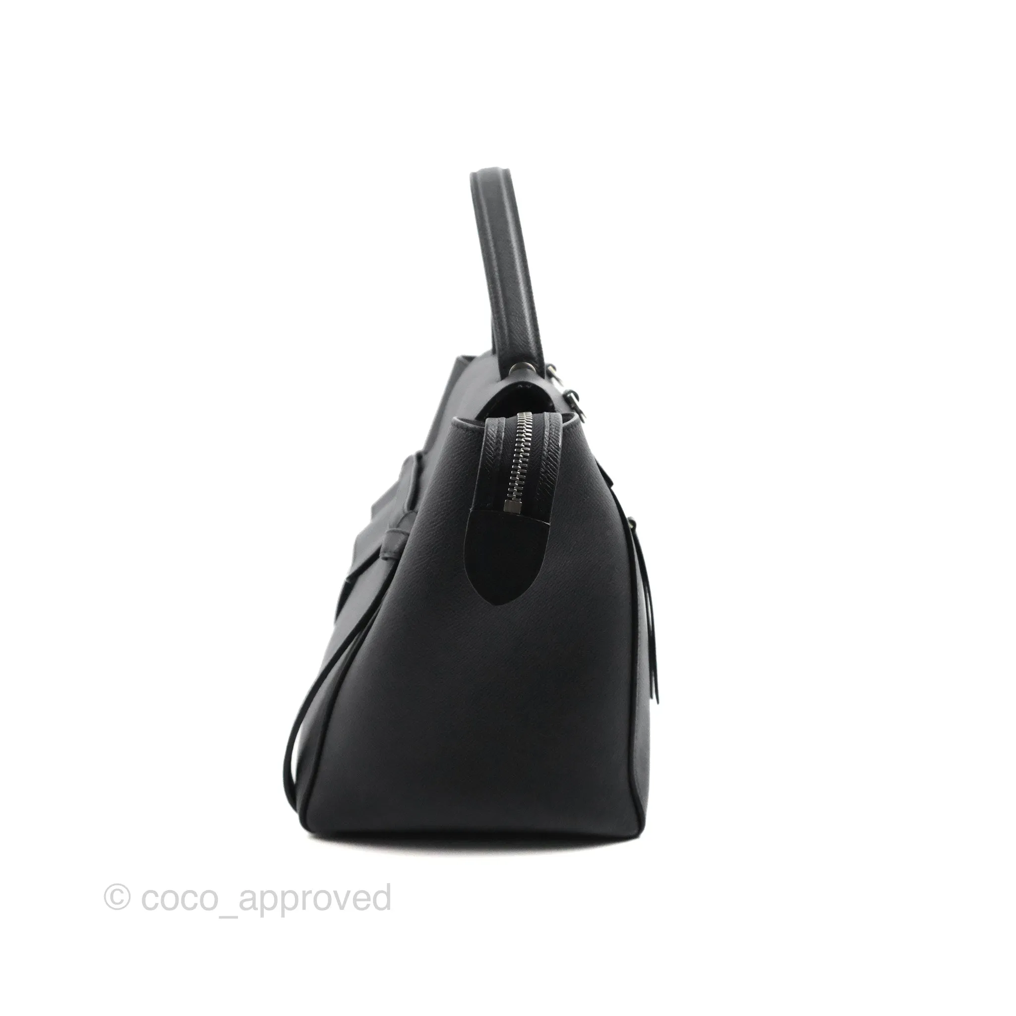Celine Mini Belt Bag Dark Navy Grained Calfskin Ruthenium Hardware