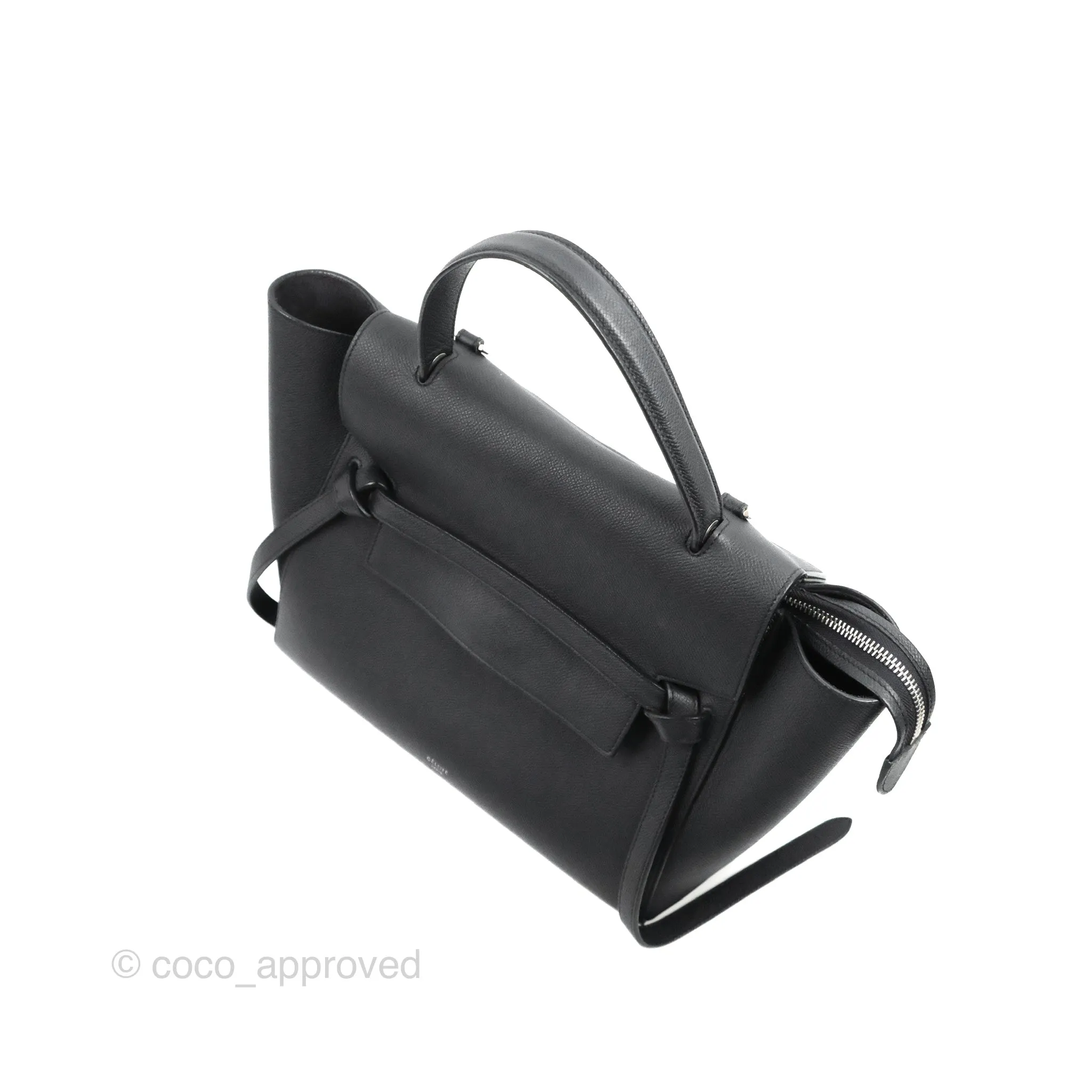 Celine Mini Belt Bag Dark Navy Grained Calfskin Ruthenium Hardware
