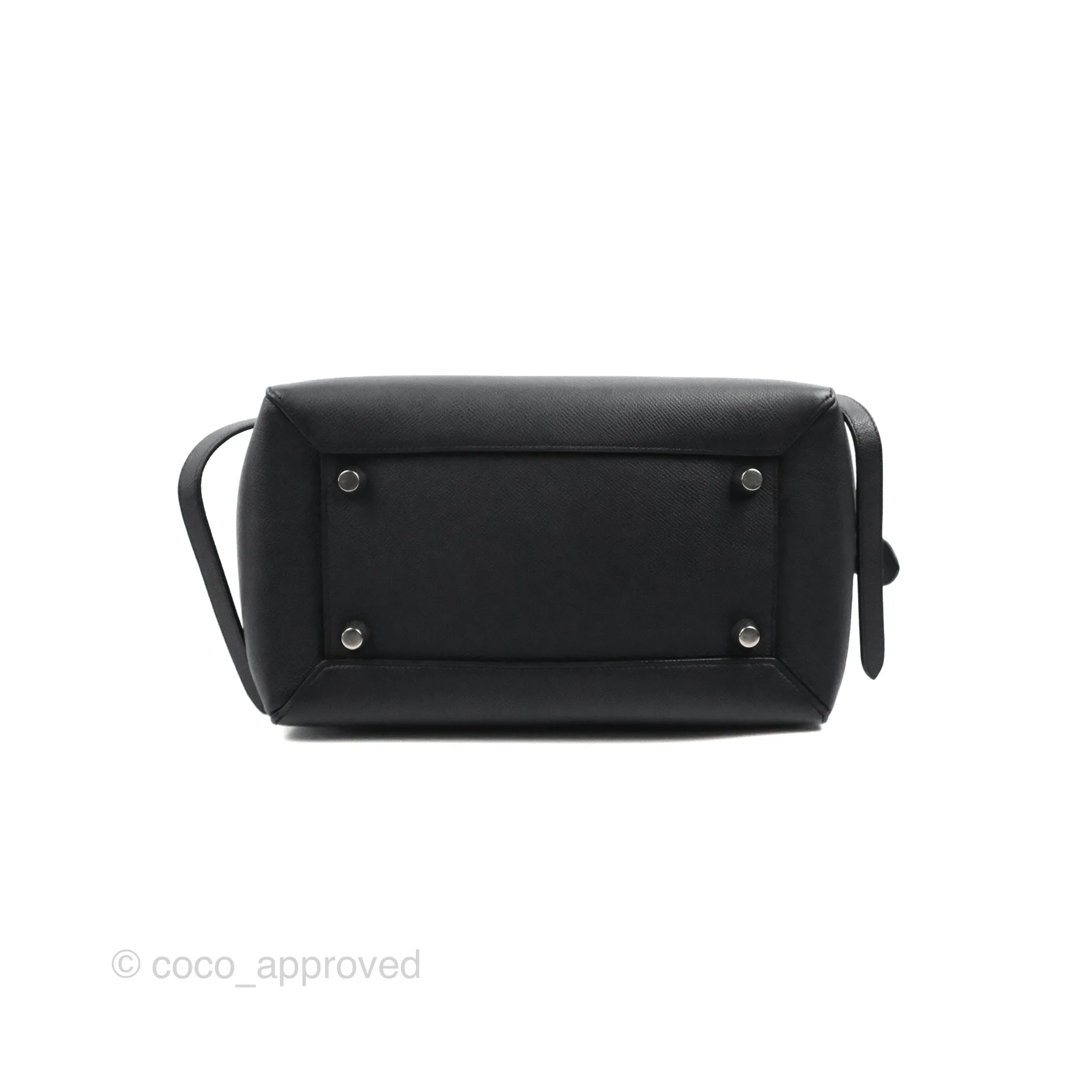 Celine Mini Belt Bag Dark Navy Grained Calfskin Ruthenium Hardware