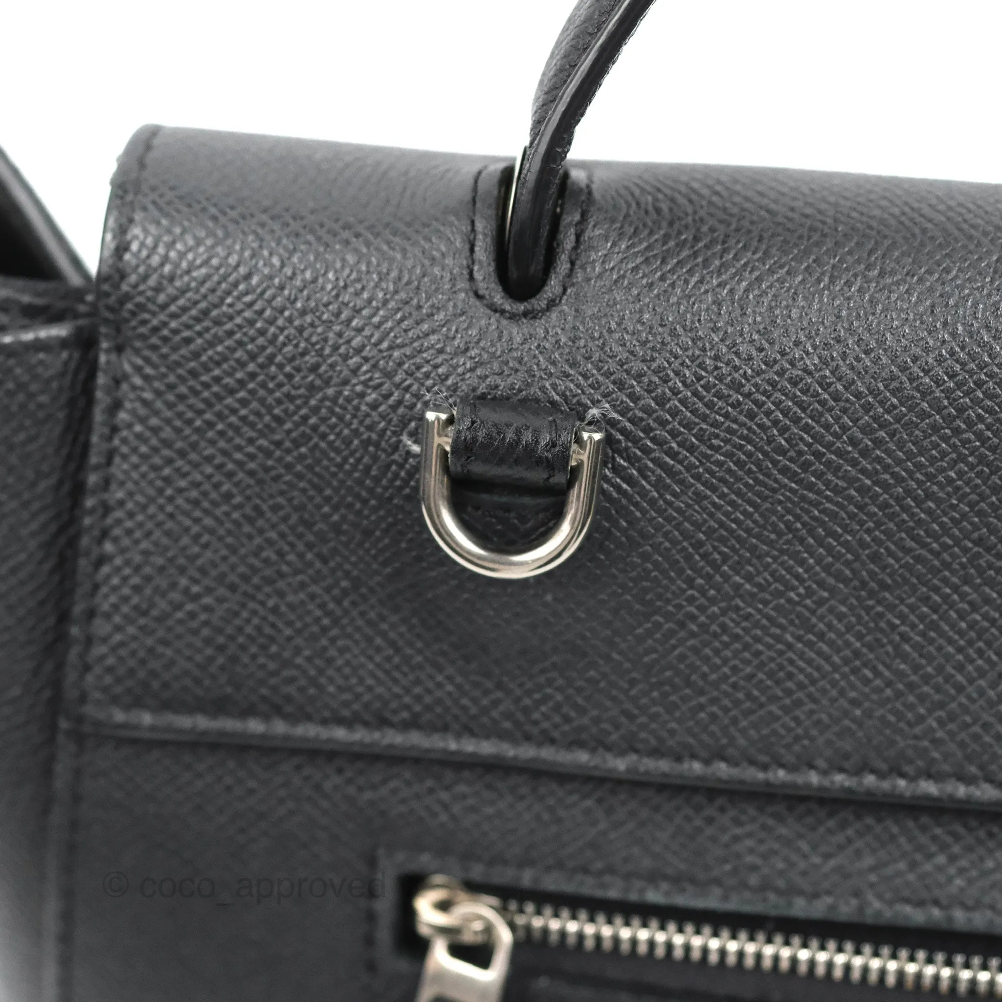 Celine Mini Belt Bag Dark Navy Grained Calfskin Ruthenium Hardware