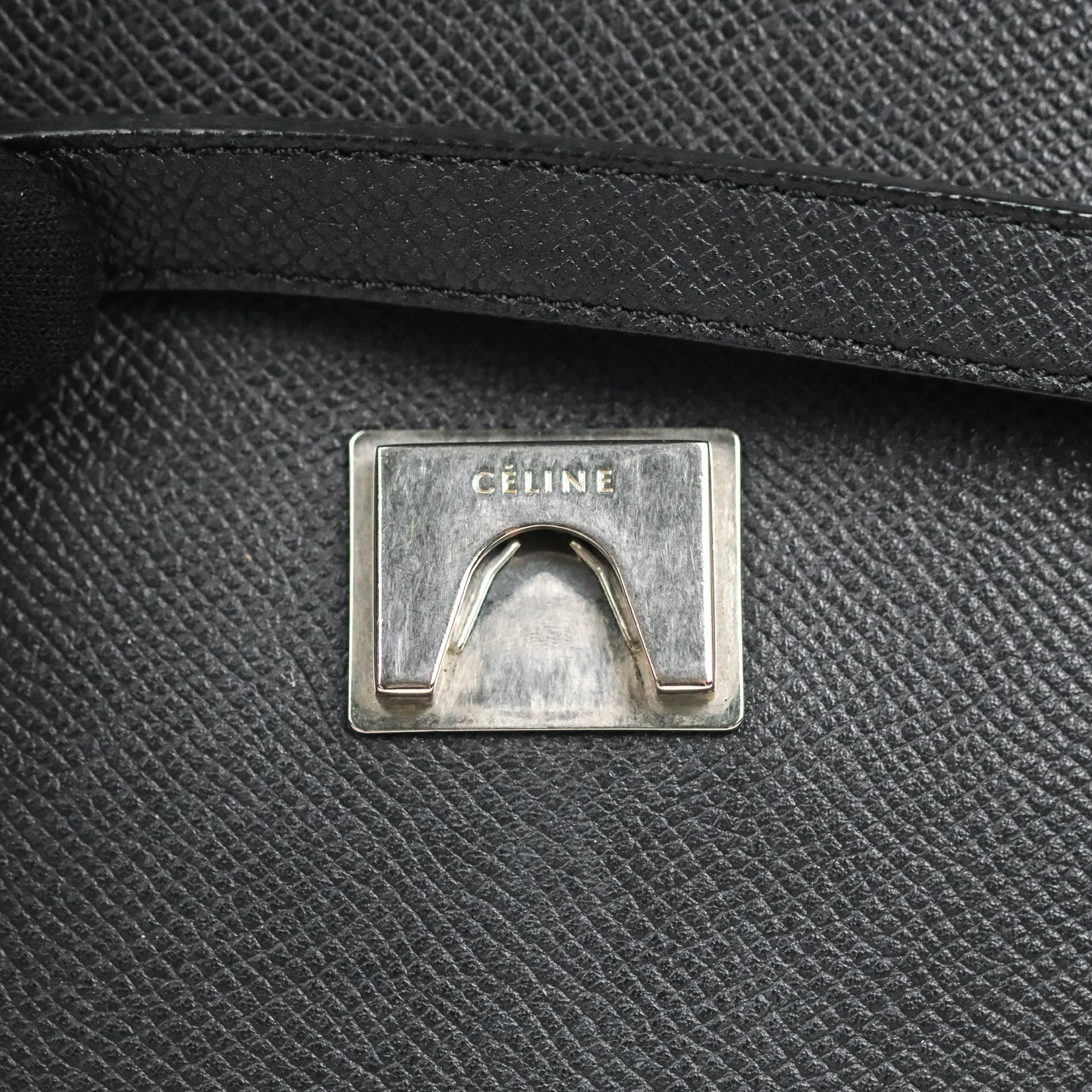 Celine Mini Belt Bag Dark Navy Grained Calfskin Ruthenium Hardware