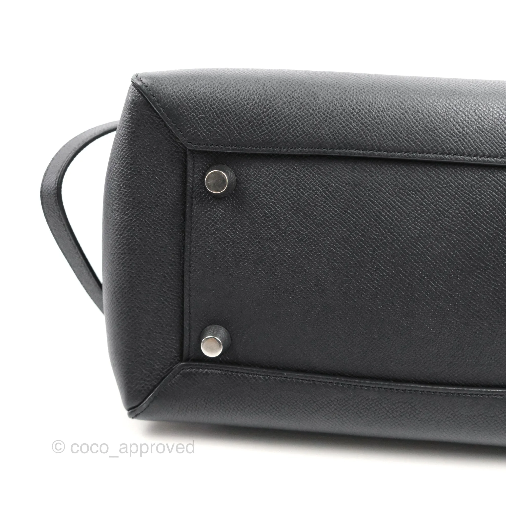 Celine Mini Belt Bag Dark Navy Grained Calfskin Ruthenium Hardware