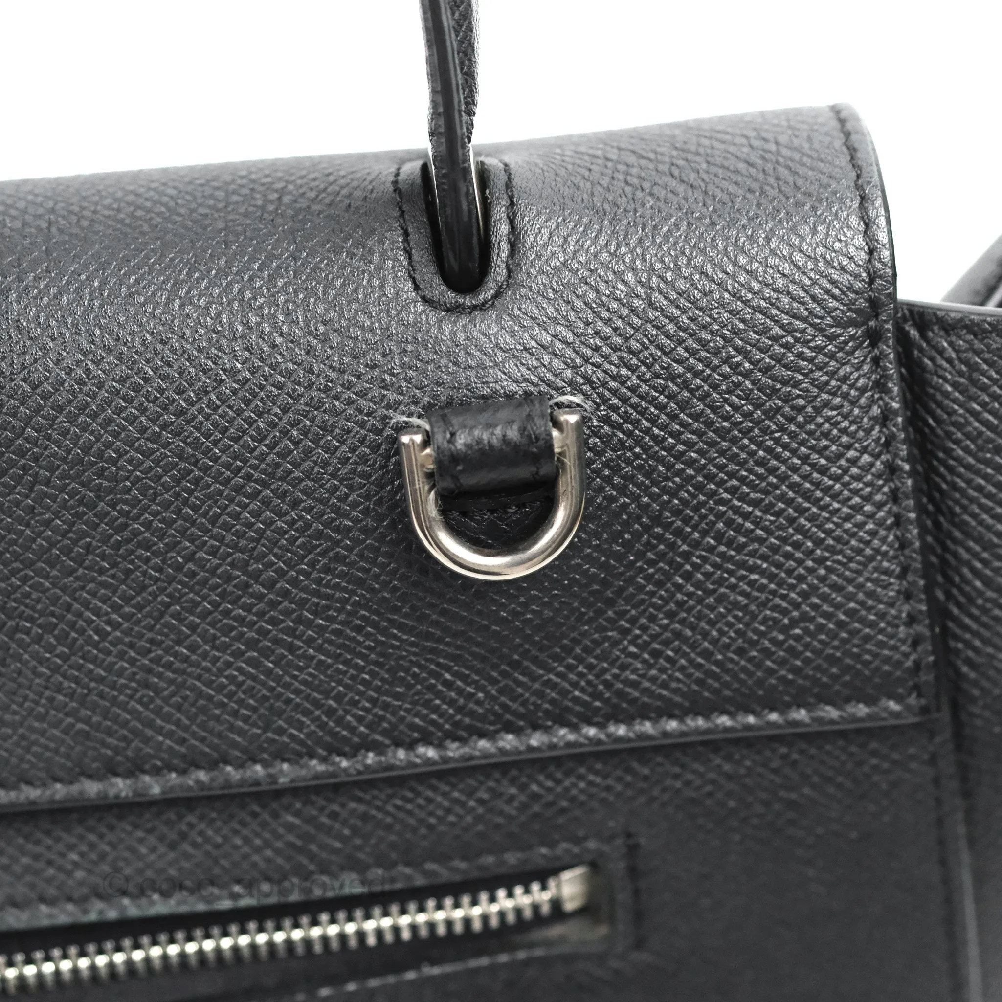 Celine Mini Belt Bag Dark Navy Grained Calfskin Ruthenium Hardware
