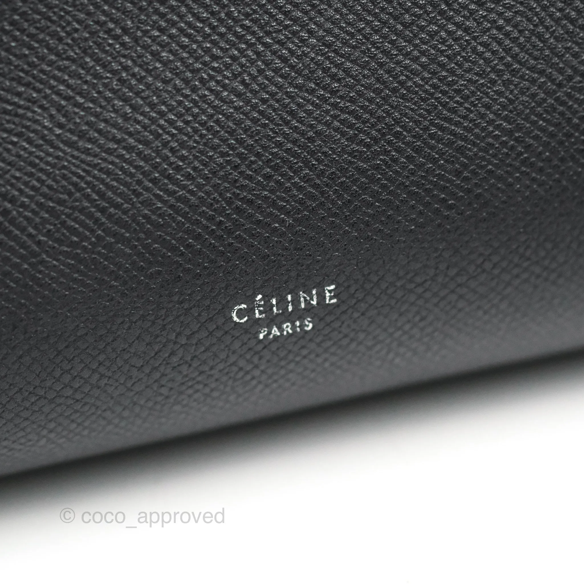Celine Mini Belt Bag Dark Navy Grained Calfskin Ruthenium Hardware