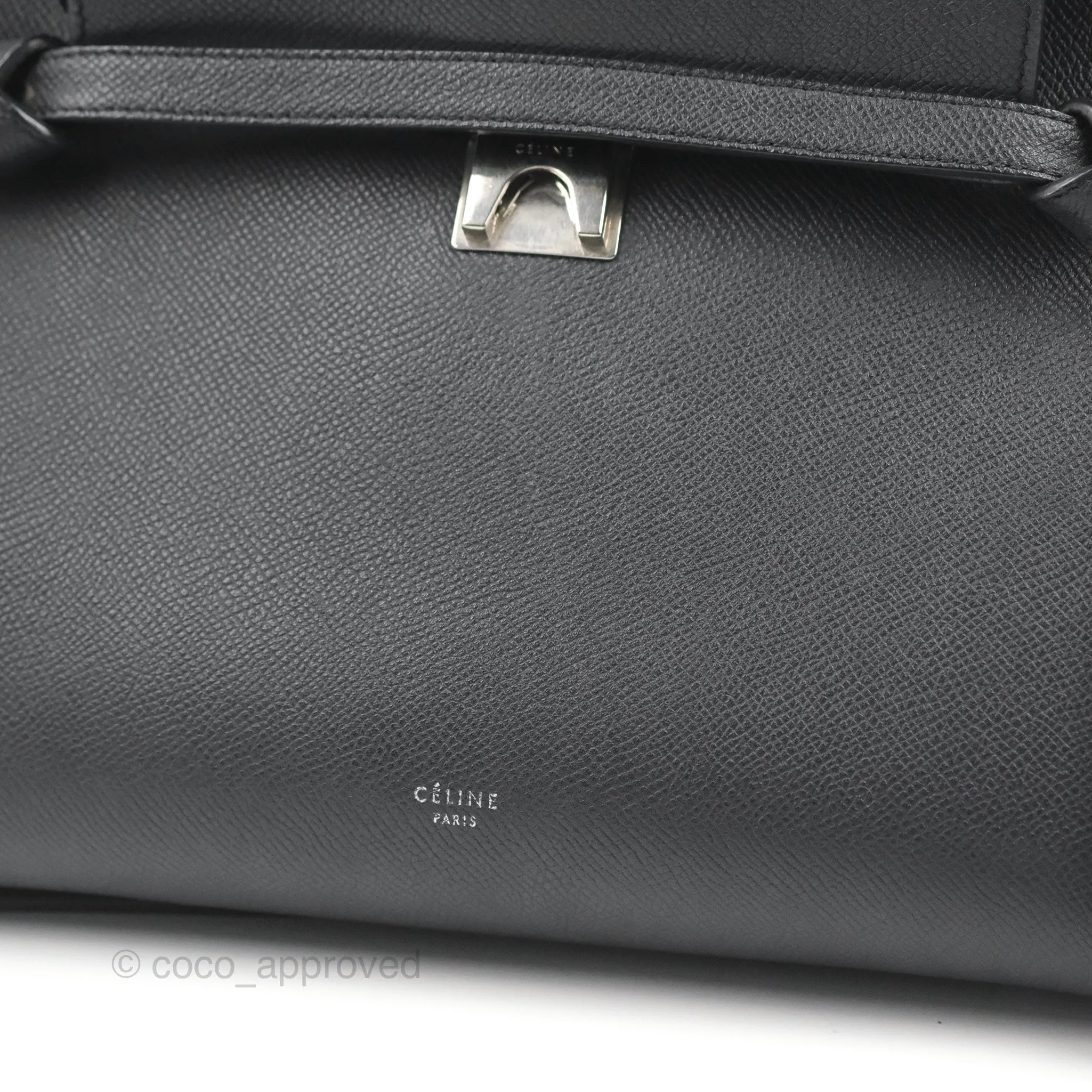 Celine Mini Belt Bag Dark Navy Grained Calfskin Ruthenium Hardware