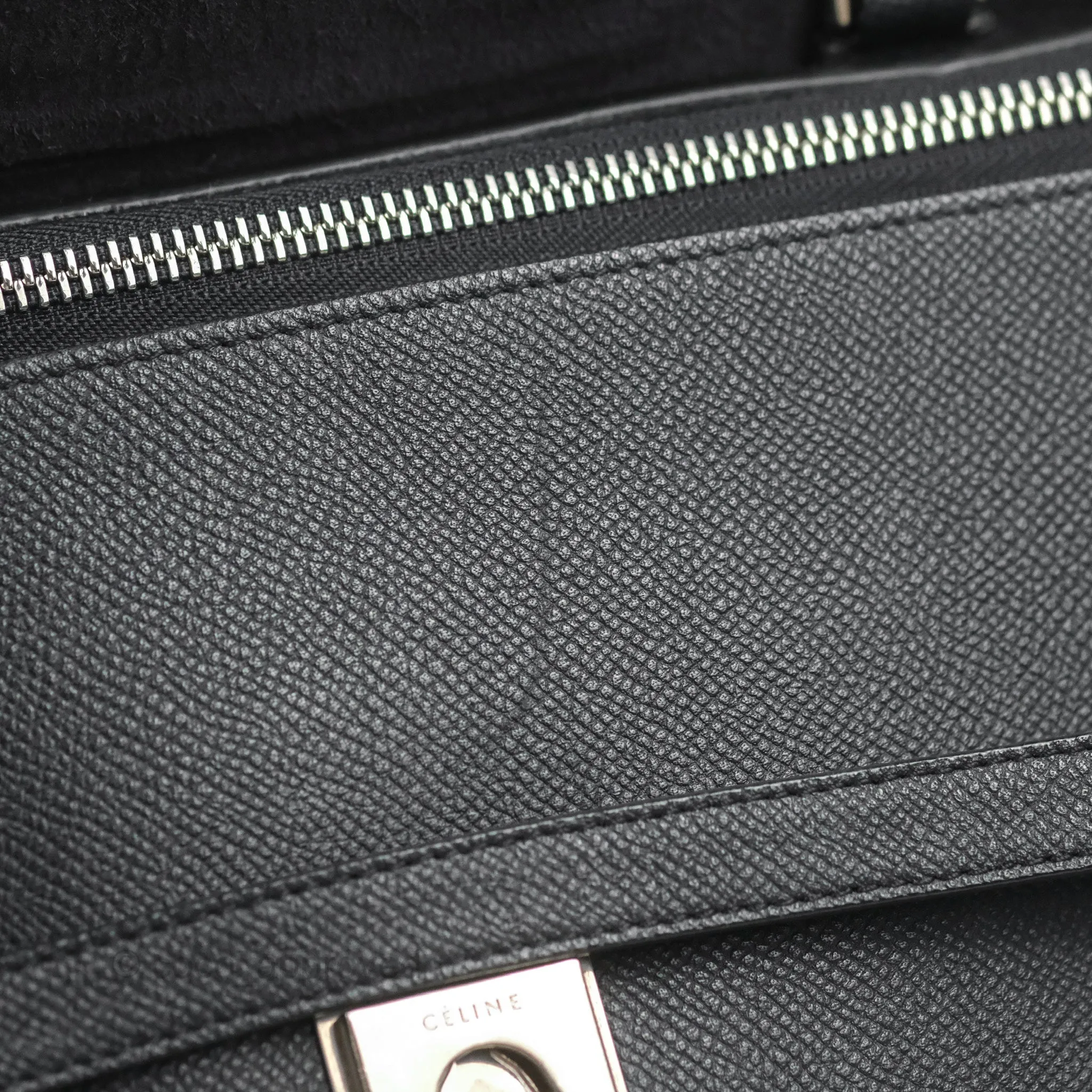 Celine Mini Belt Bag Dark Navy Grained Calfskin Ruthenium Hardware