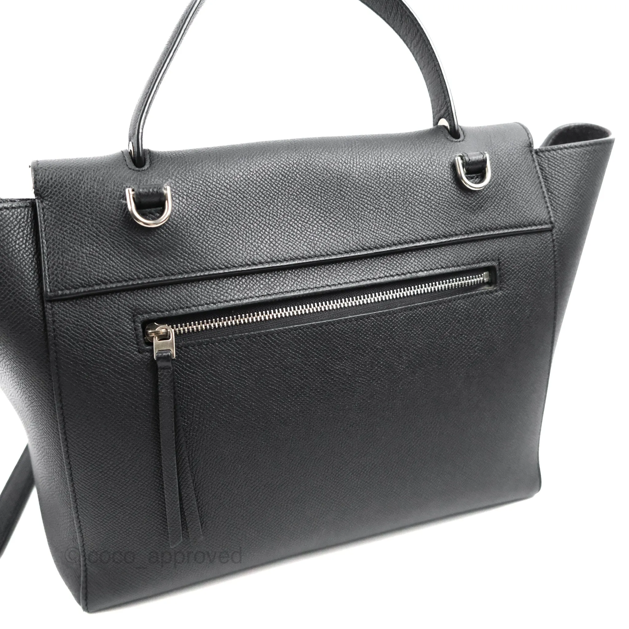 Celine Mini Belt Bag Dark Navy Grained Calfskin Ruthenium Hardware