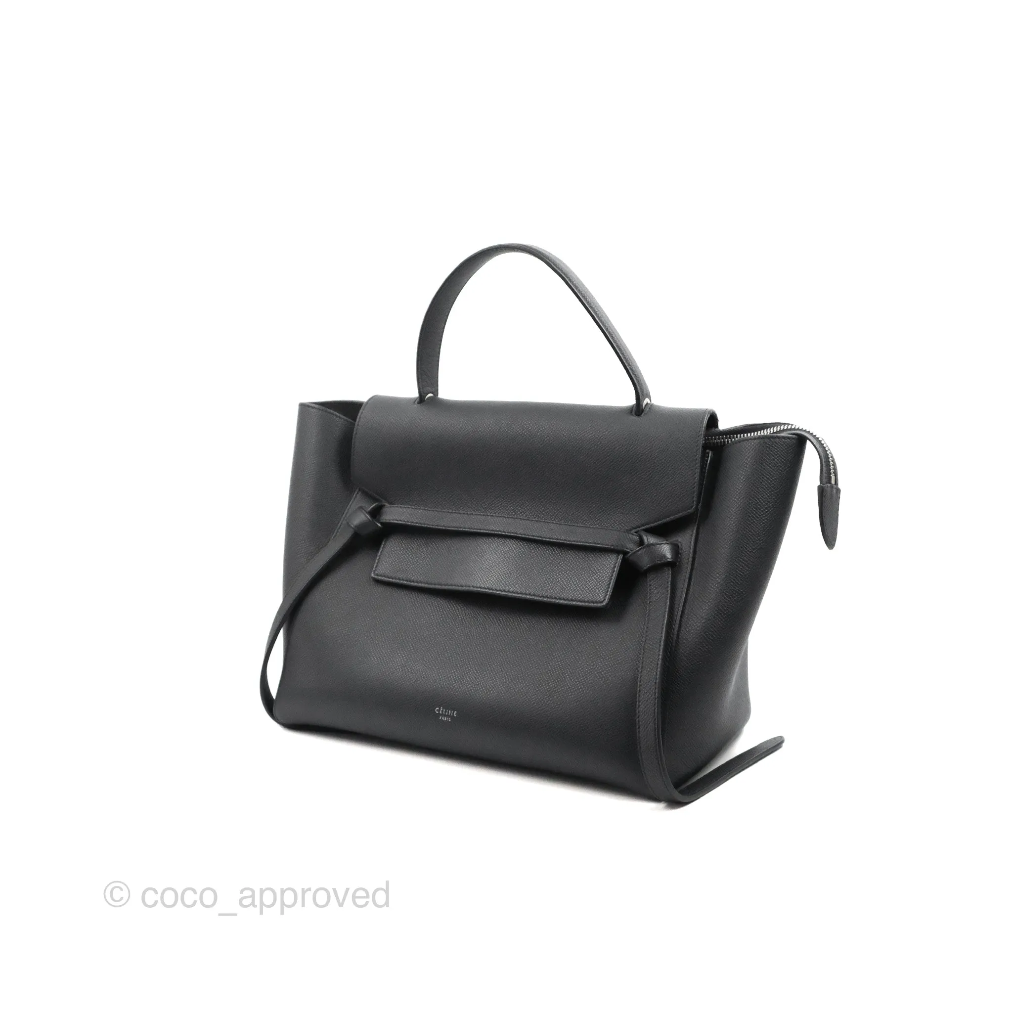 Celine Mini Belt Bag Dark Navy Grained Calfskin Ruthenium Hardware