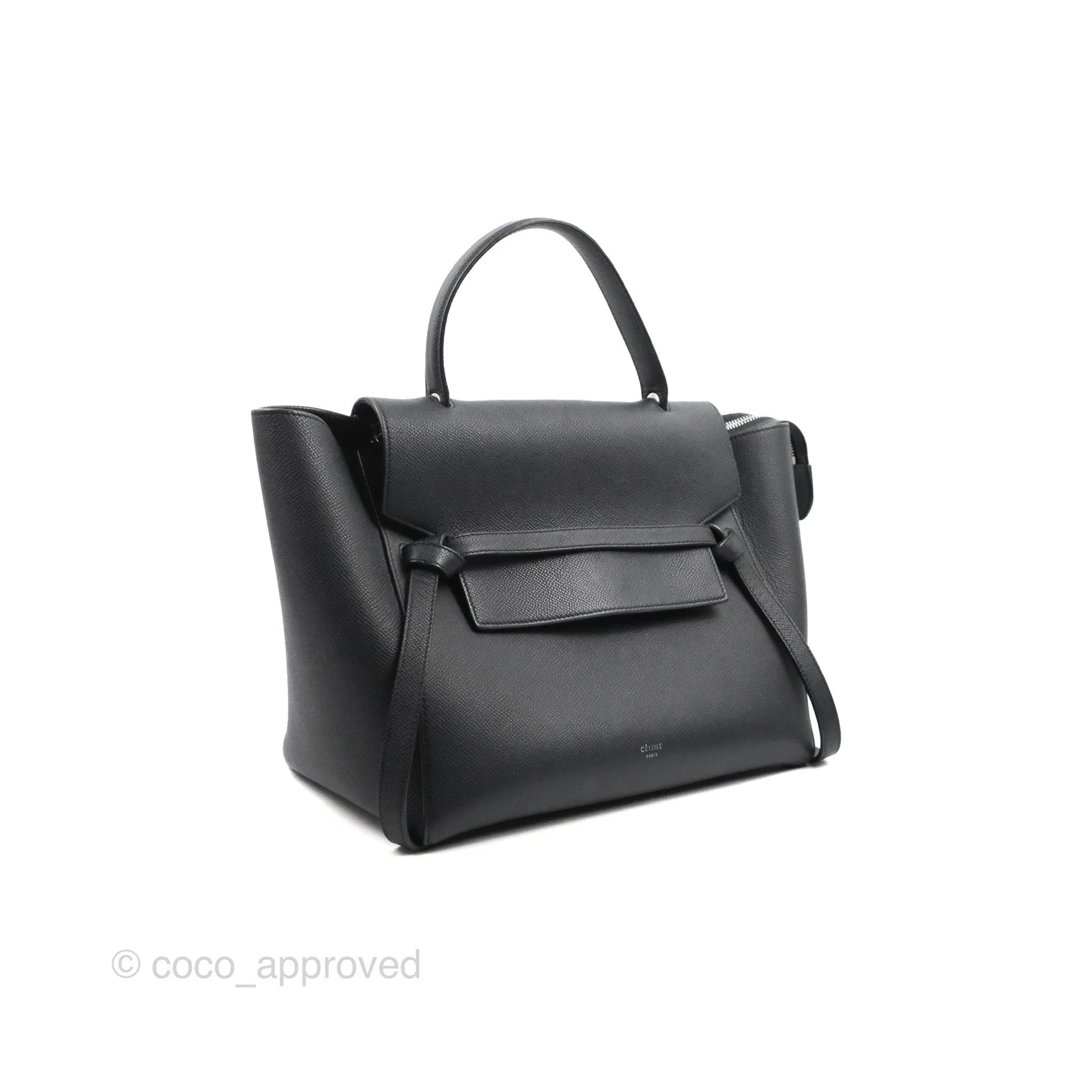 Celine Mini Belt Bag Dark Navy Grained Calfskin Ruthenium Hardware