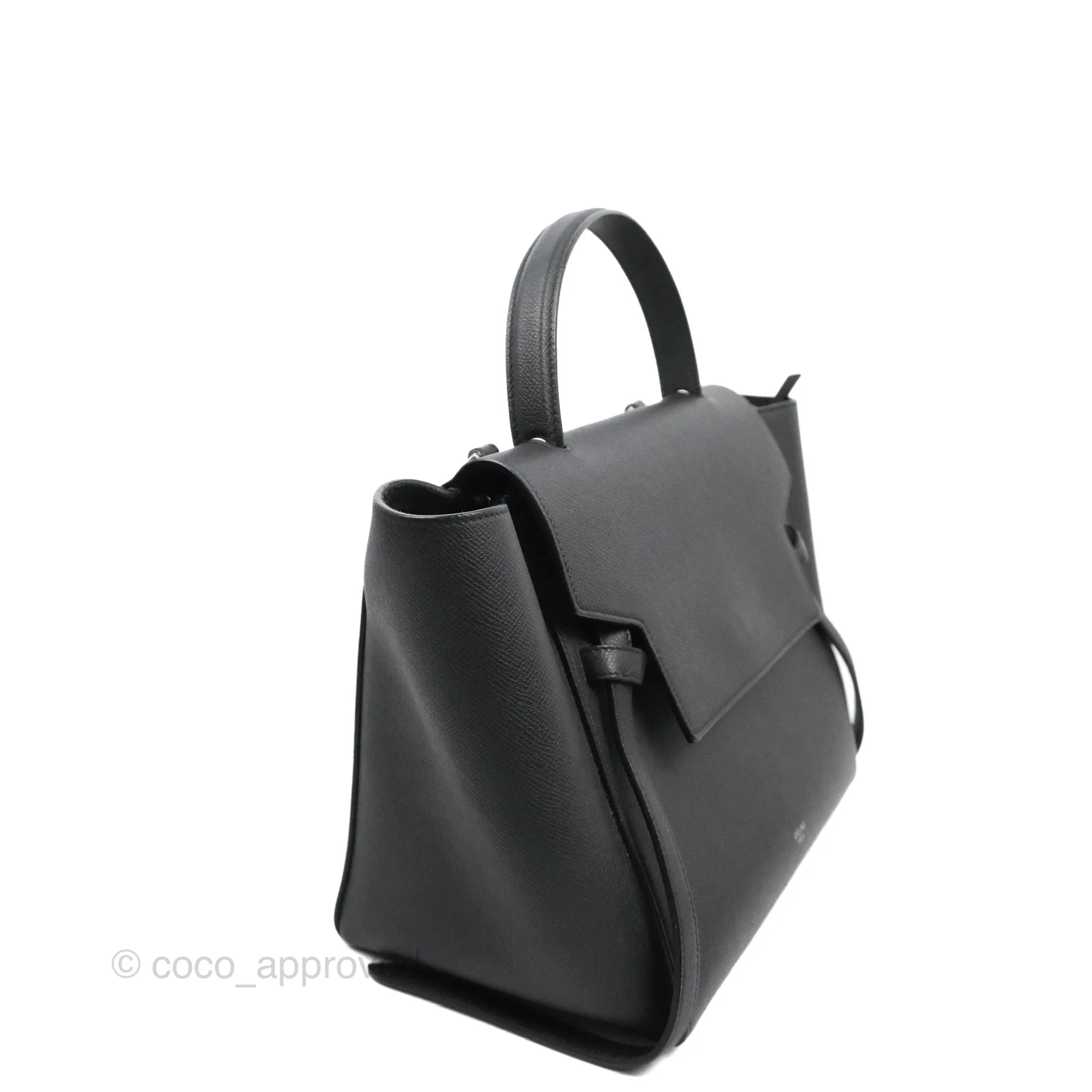 Celine Mini Belt Bag Dark Navy Grained Calfskin Silver Hardware