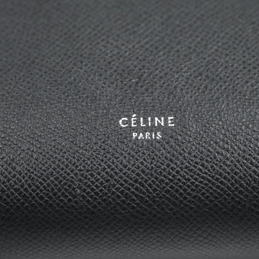 Celine Mini Belt Bag Dark Navy Grained Calfskin Silver Hardware