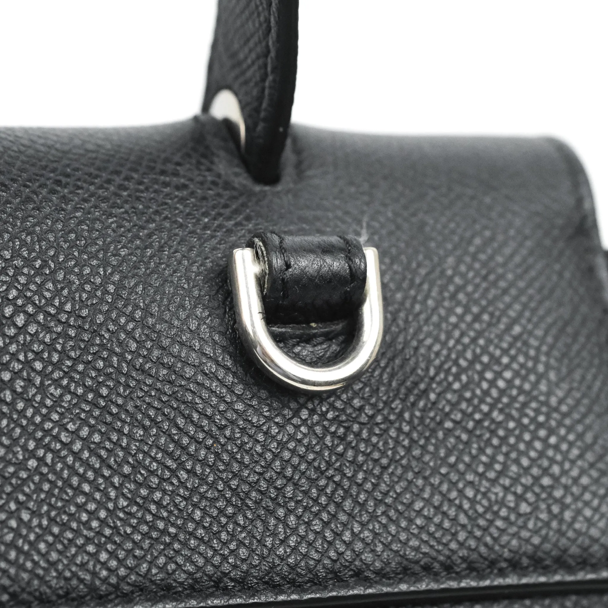 Celine Mini Belt Bag Dark Navy Grained Calfskin Silver Hardware