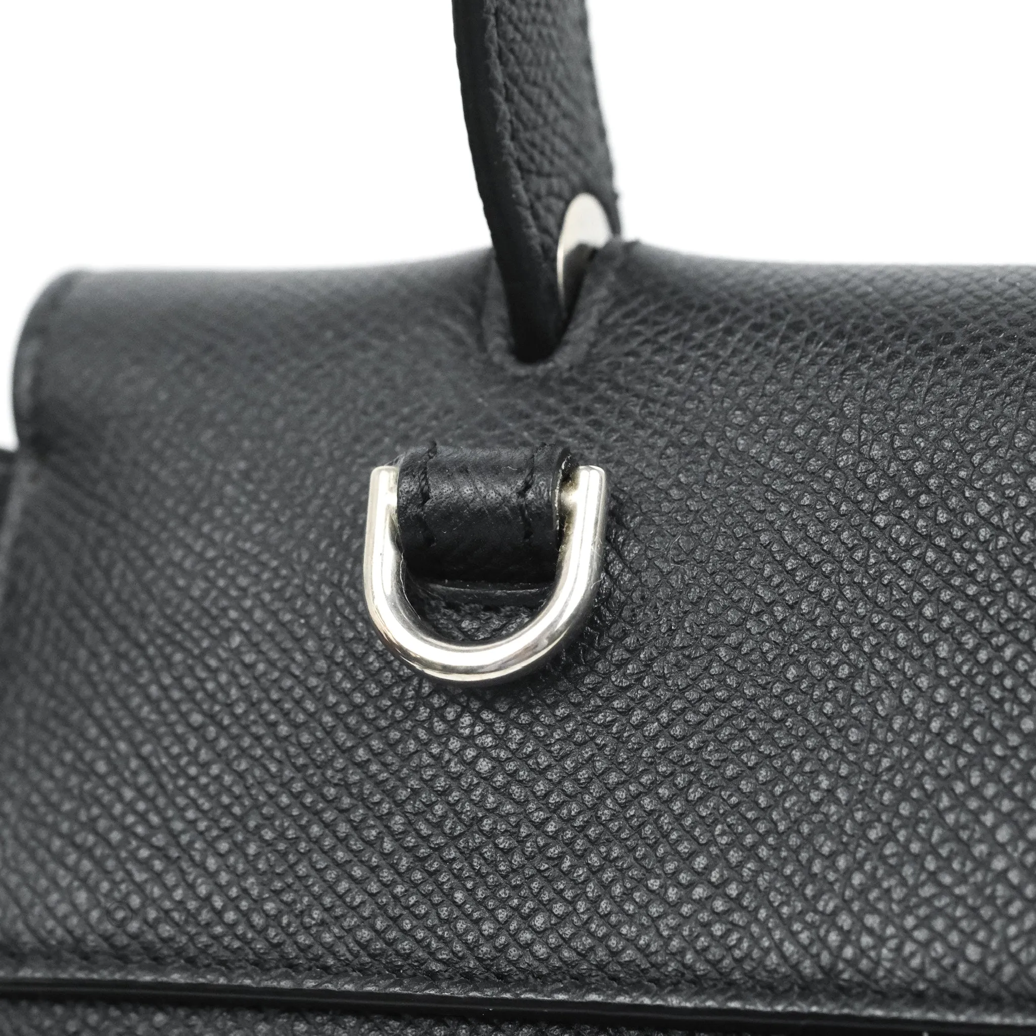 Celine Mini Belt Bag Dark Navy Grained Calfskin Silver Hardware