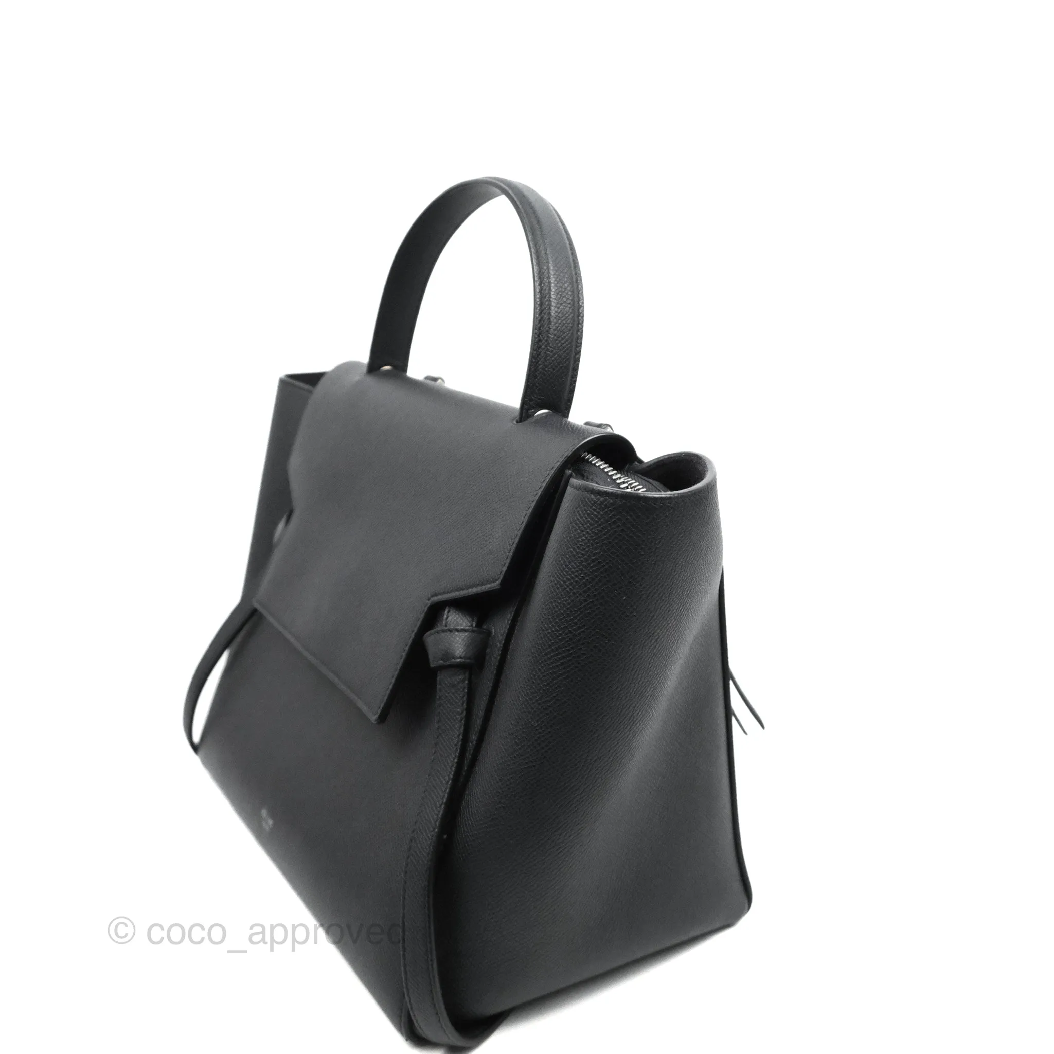 Celine Mini Belt Bag Dark Navy Grained Calfskin Silver Hardware
