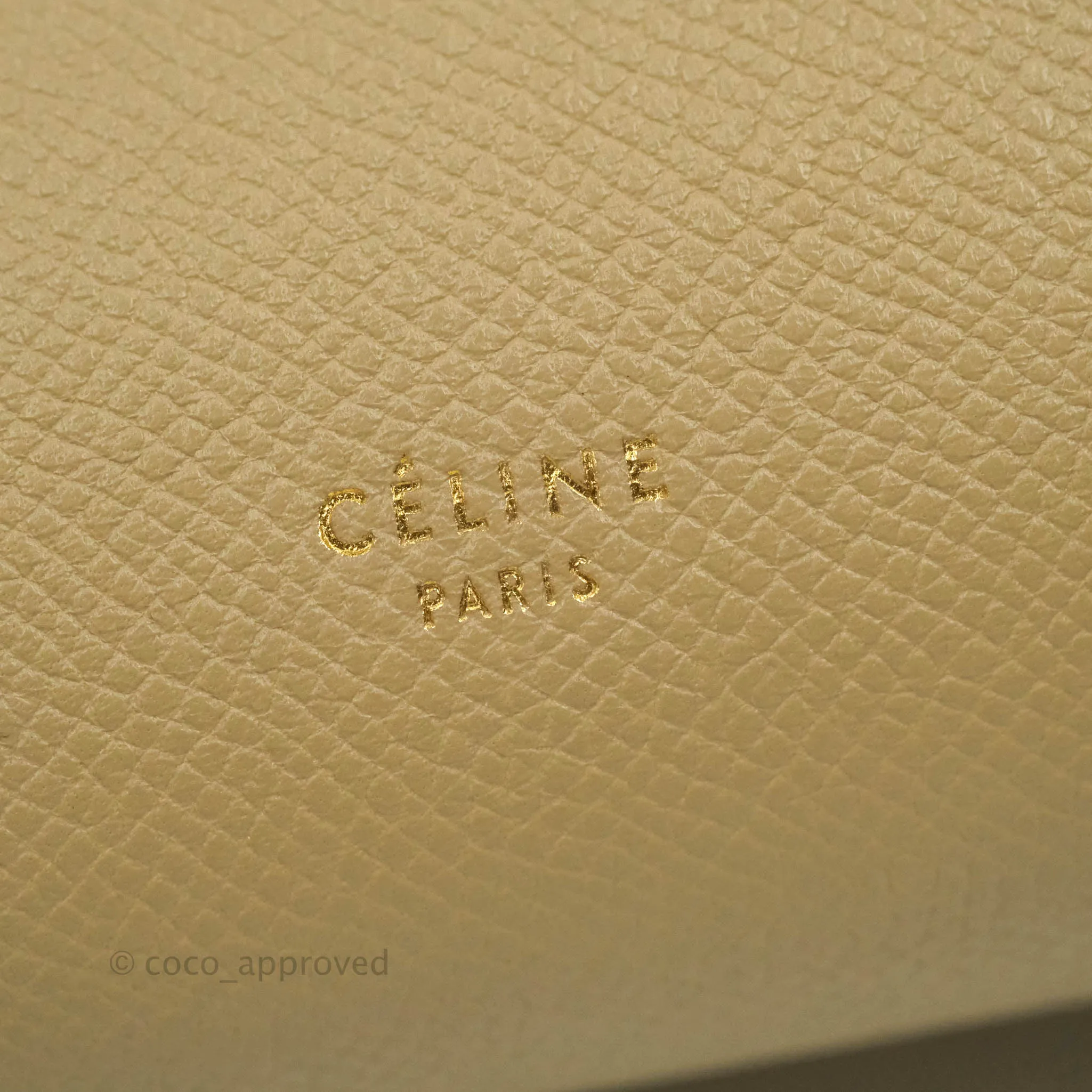 Celine Mini Belt Bag Dune Grained Calfskin Gold Hardware