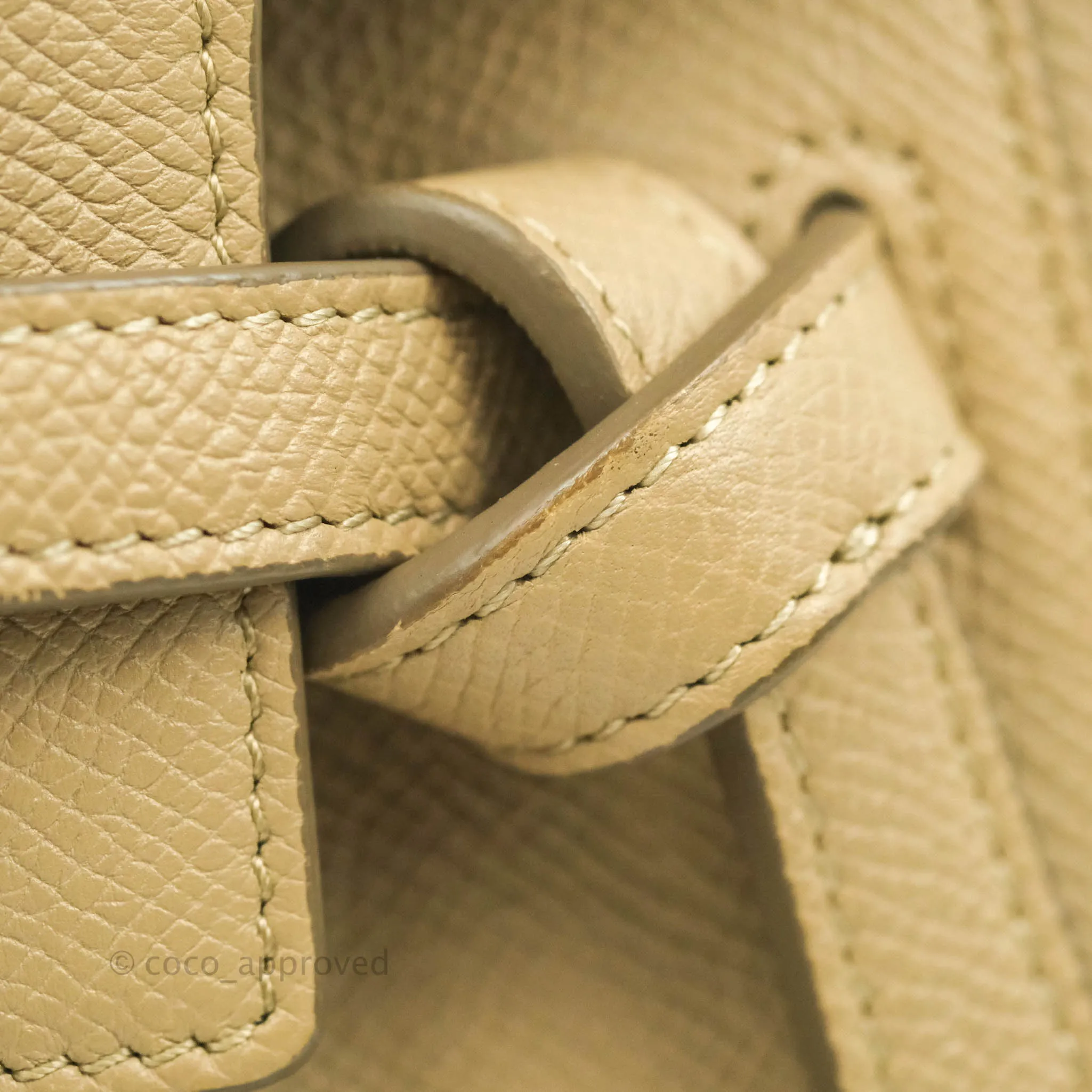 Celine Mini Belt Bag Dune Grained Calfskin Gold Hardware