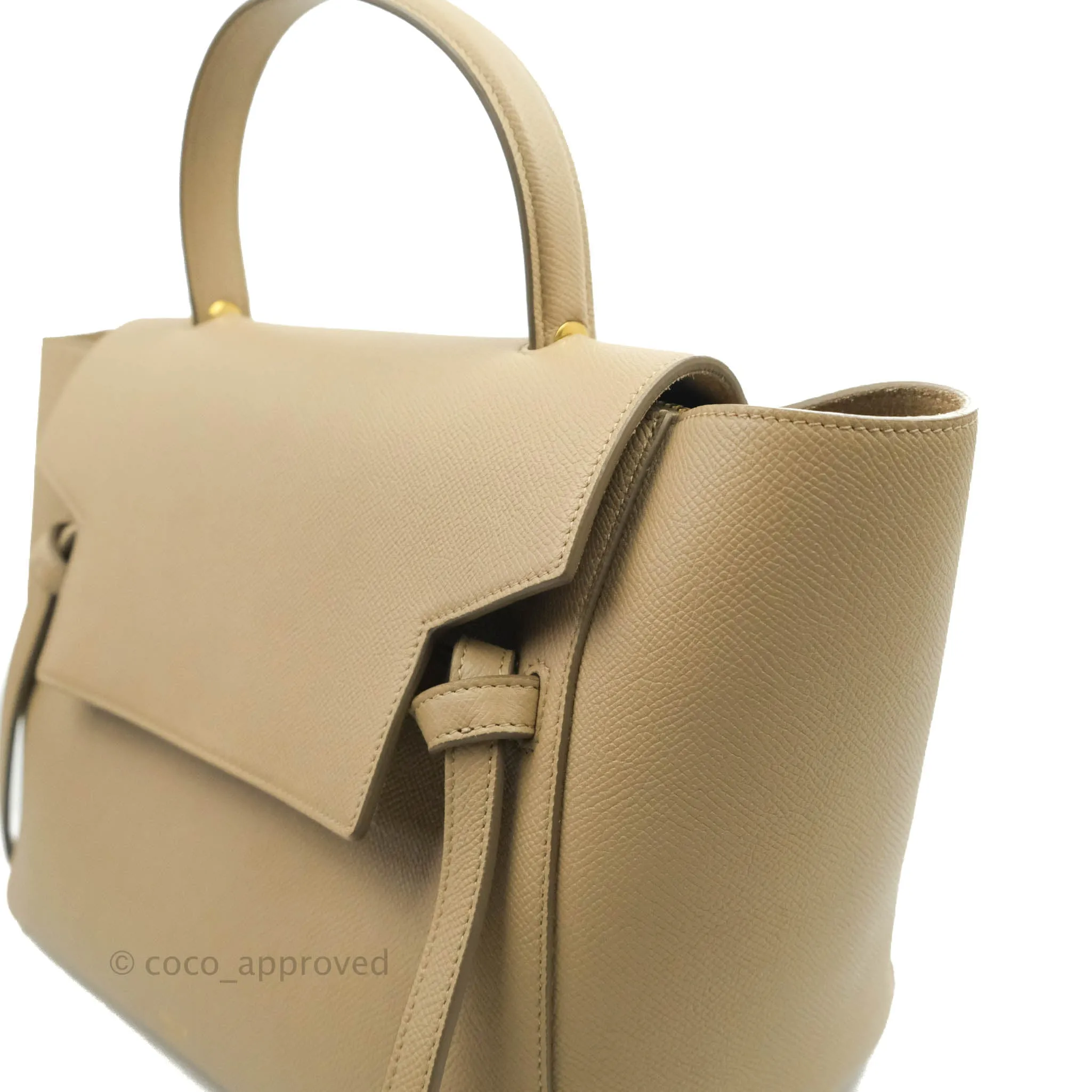 Celine Mini Belt Bag Dune Grained Calfskin Gold Hardware
