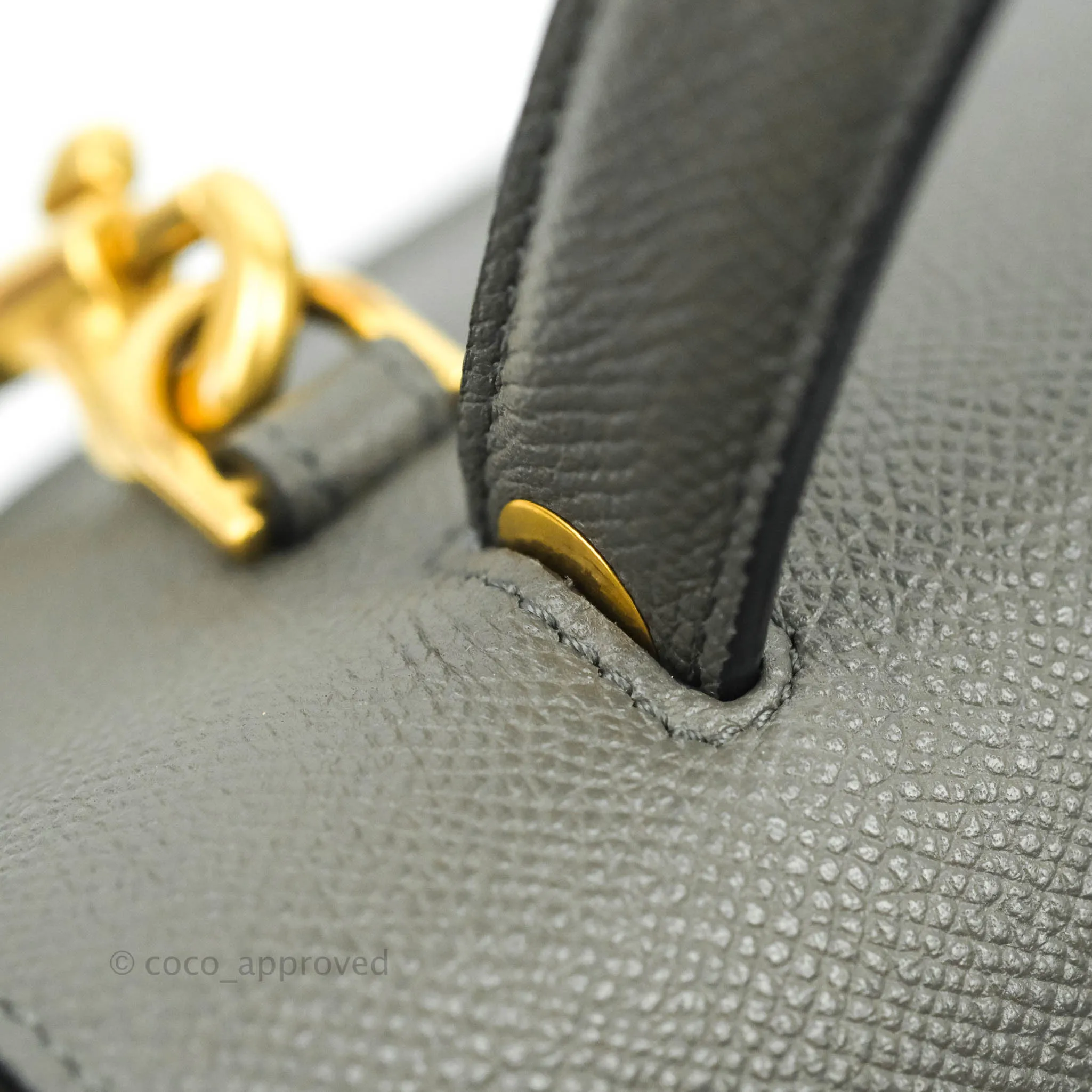 Celine Mini Belt Bag Grey Grained Calfskin Gold Hardware