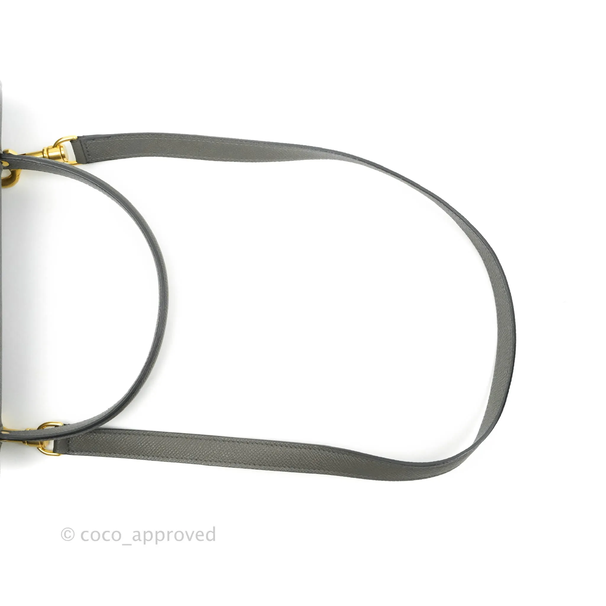 Celine Mini Belt Bag Grey Grained Calfskin Gold Hardware