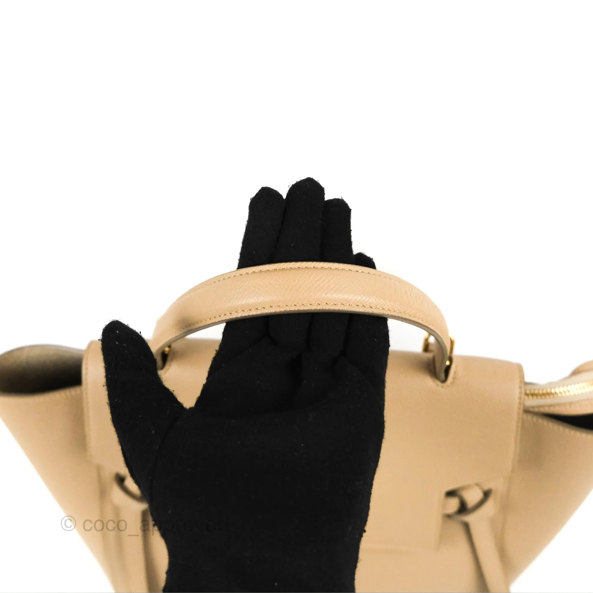 Celine Mini Belt Bag Light Taupe Grained Calfskin Gold Hardware