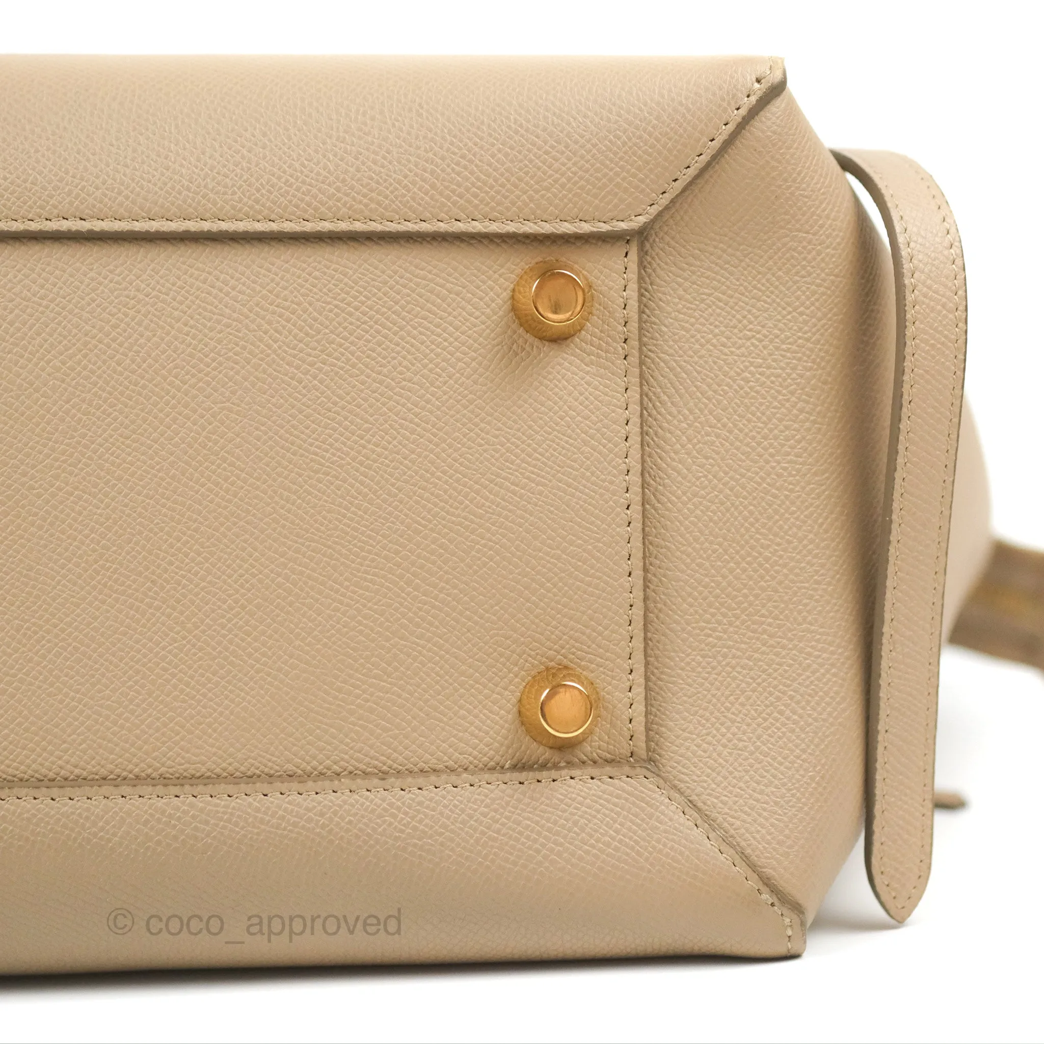 Celine Mini Belt Bag Light Taupe Grained Calfskin Gold Hardware