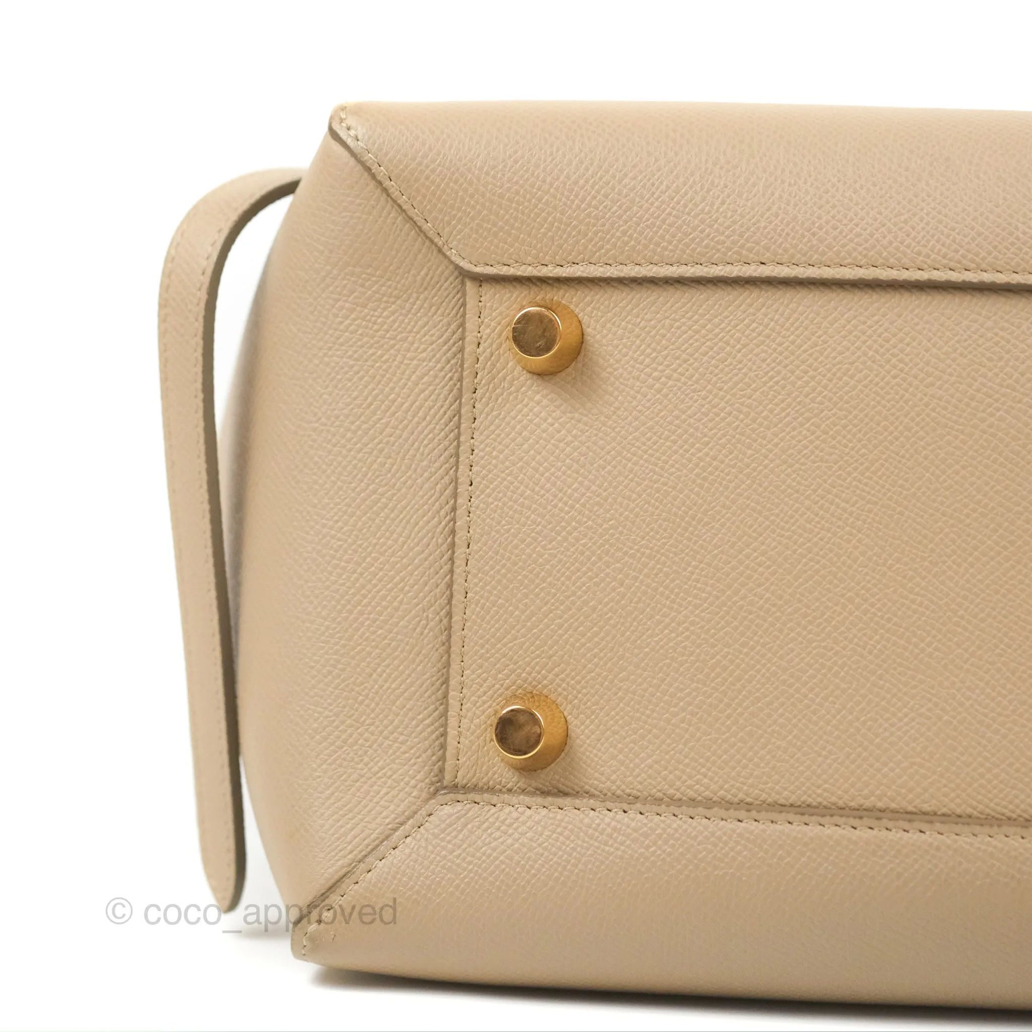 Celine Mini Belt Bag Light Taupe Grained Calfskin Gold Hardware