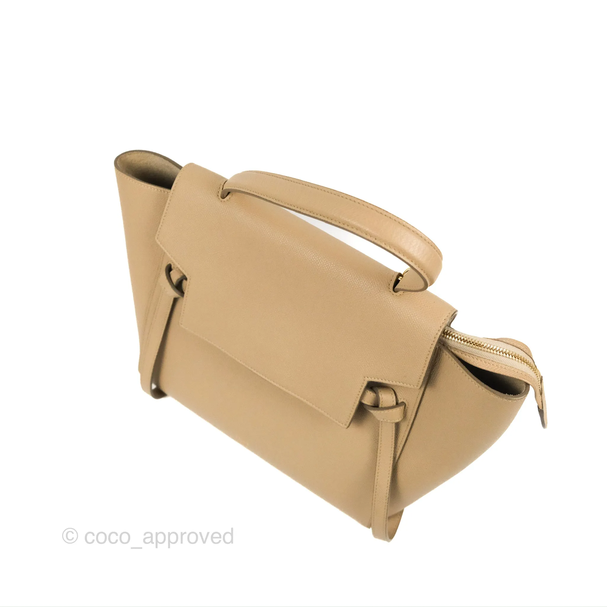 Celine Mini Belt Bag Light Taupe Grained Calfskin Gold Hardware