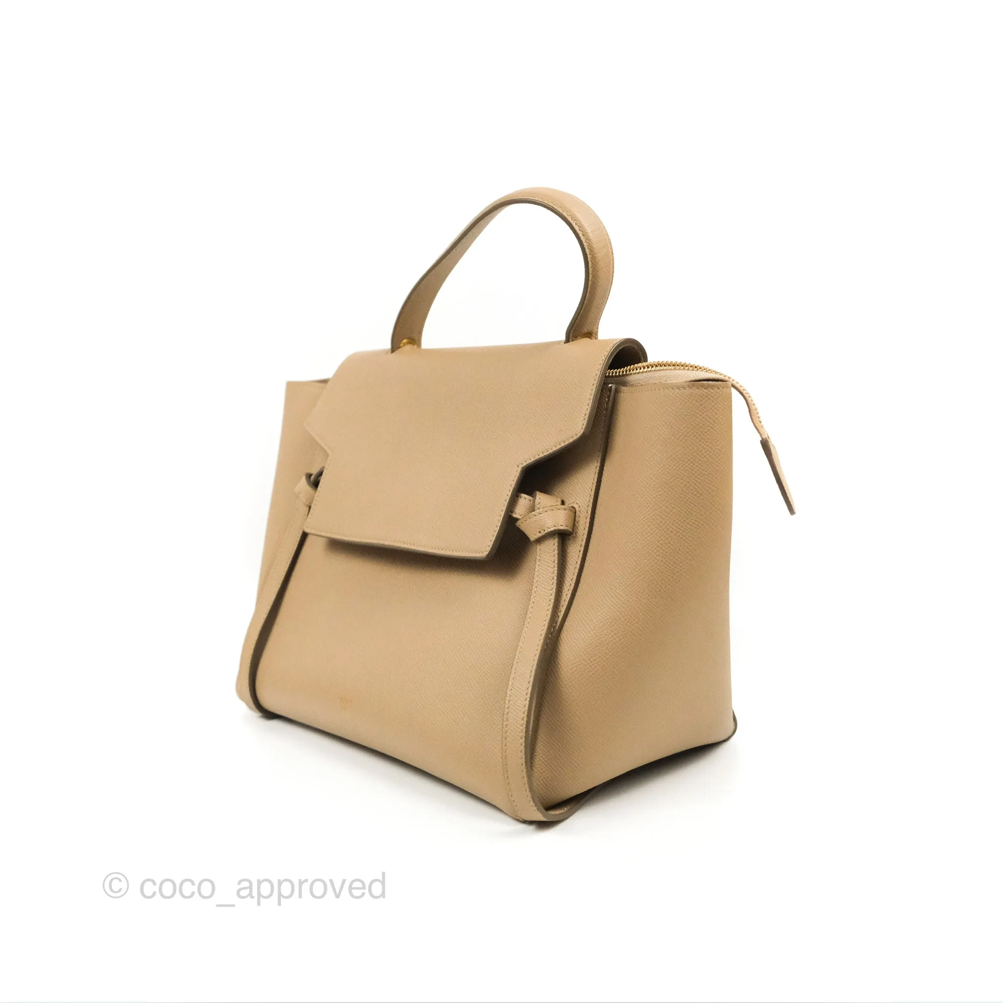 Celine Mini Belt Bag Light Taupe Grained Calfskin Gold Hardware