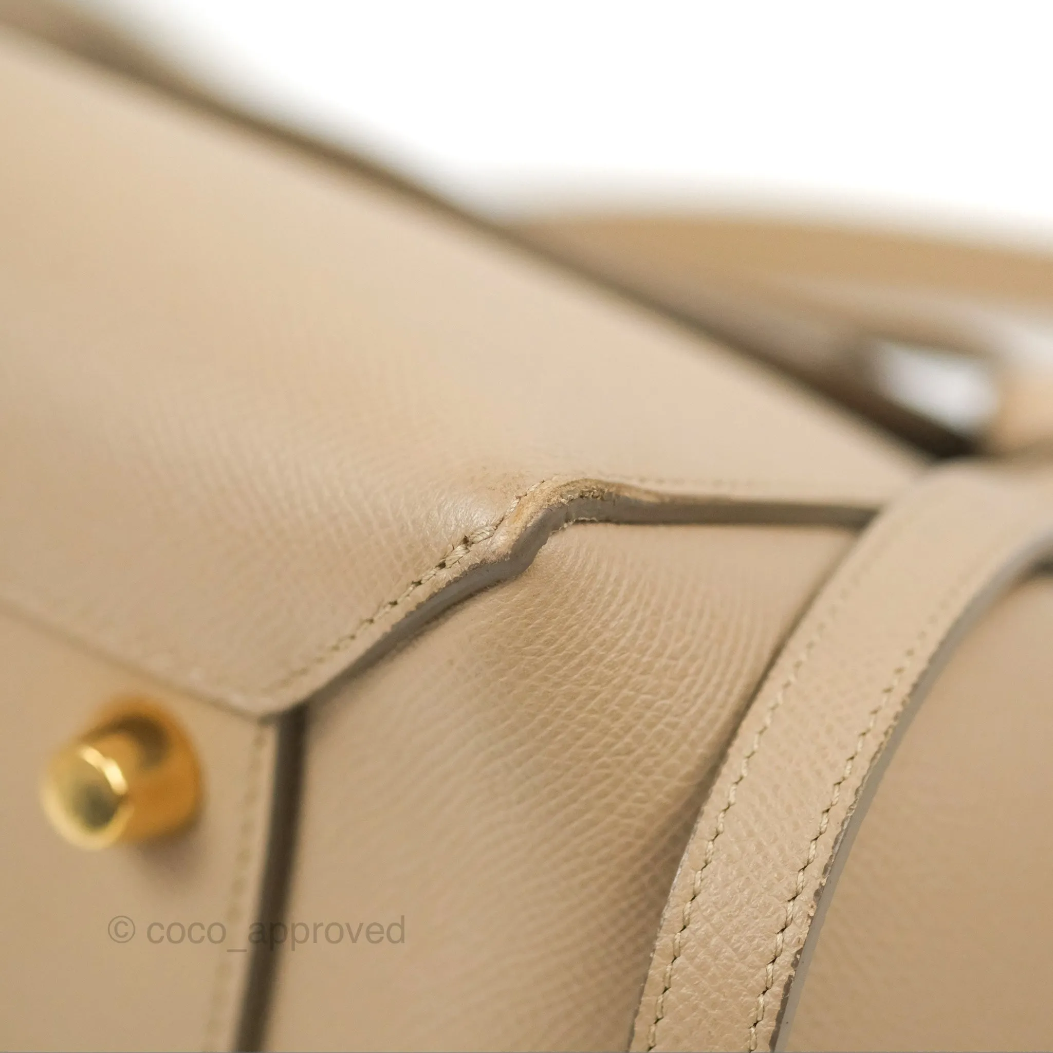 Celine Mini Belt Bag Light Taupe Grained Calfskin Gold Hardware