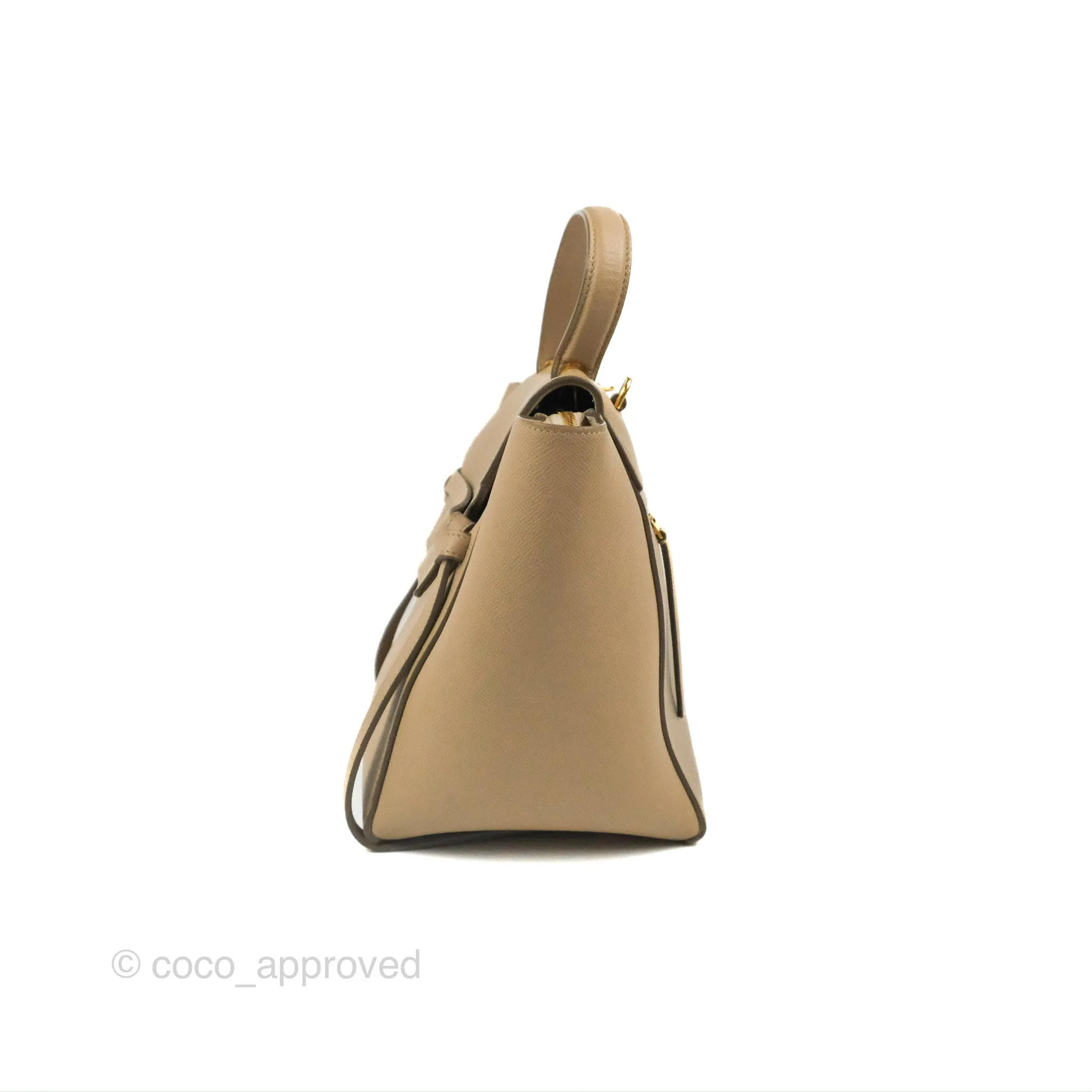 Celine Mini Belt Bag Light Taupe Grained Calfskin Gold Hardware