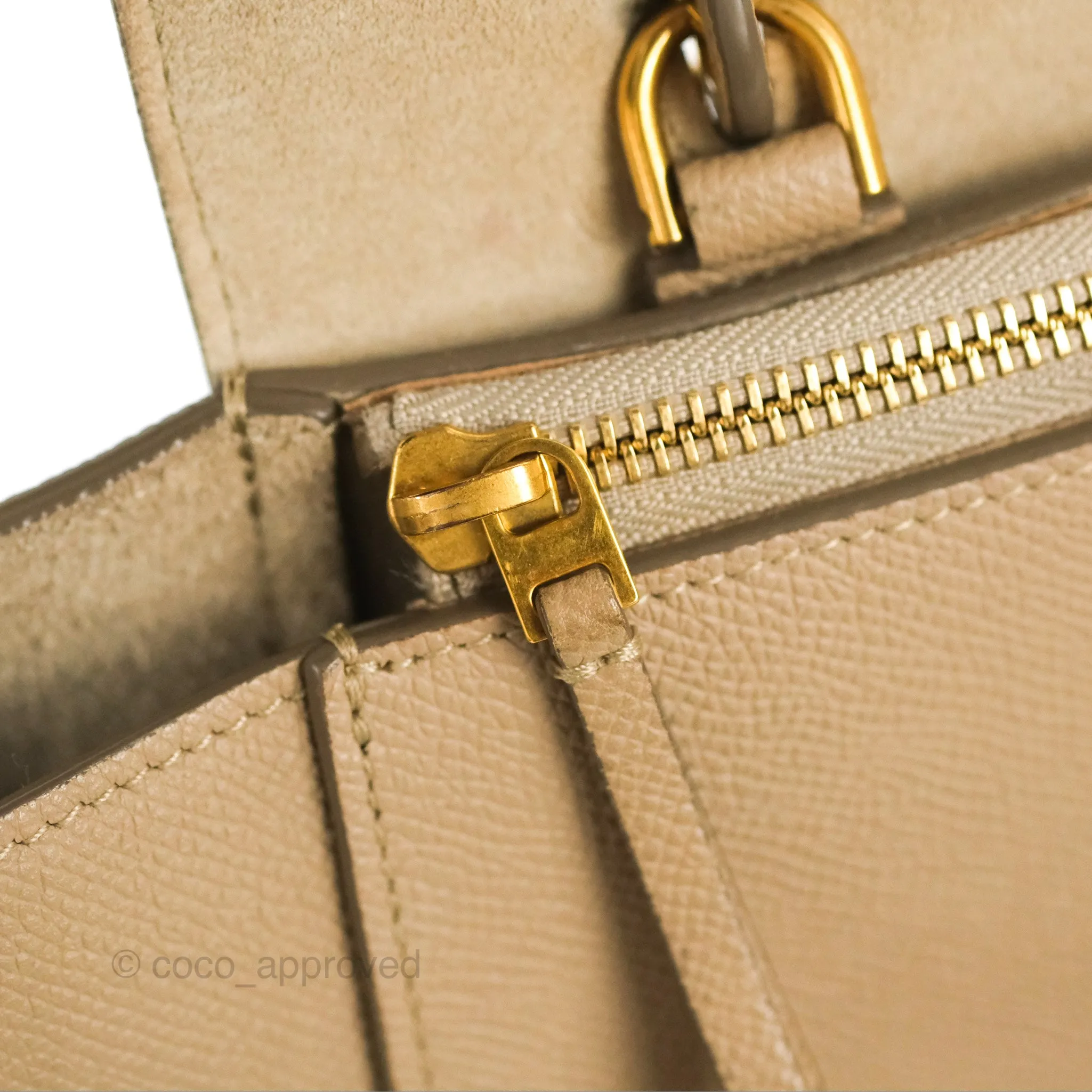 Celine Mini Belt Bag Light Taupe Grained Calfskin Gold Hardware