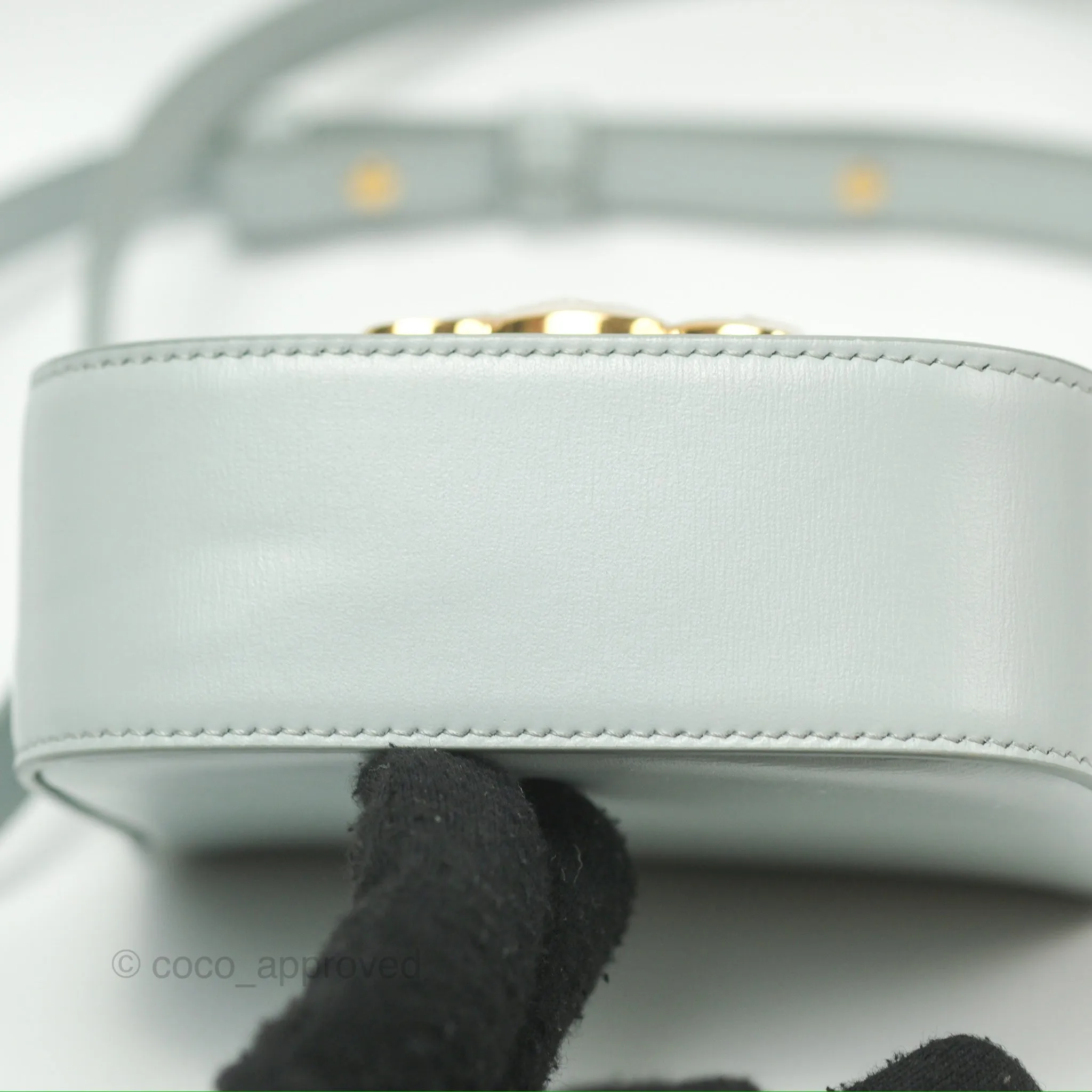 Celine Mini Claude Triomphe Bag Shiny Calfskin Soft Blue