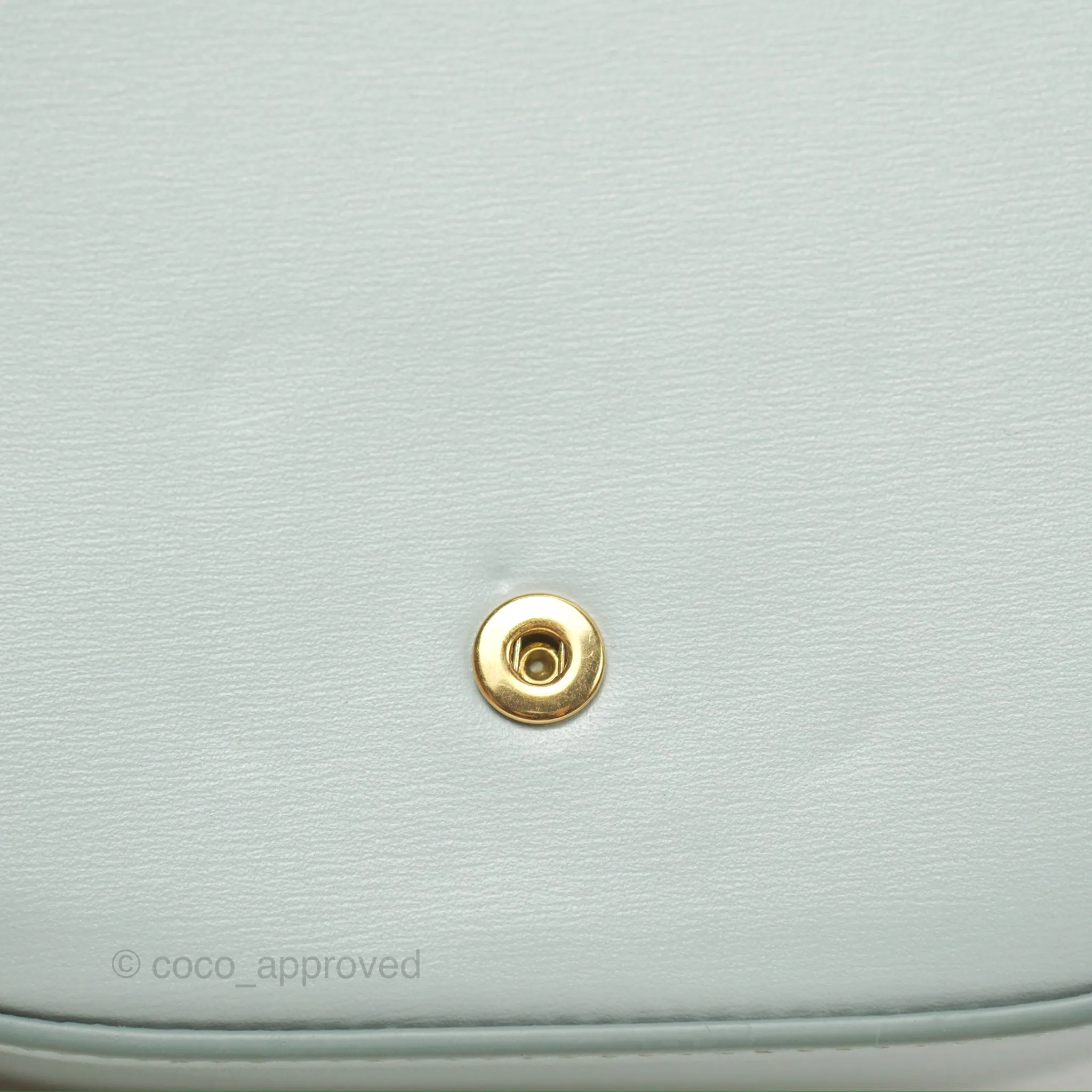 Celine Mini Claude Triomphe Bag Shiny Calfskin Soft Blue