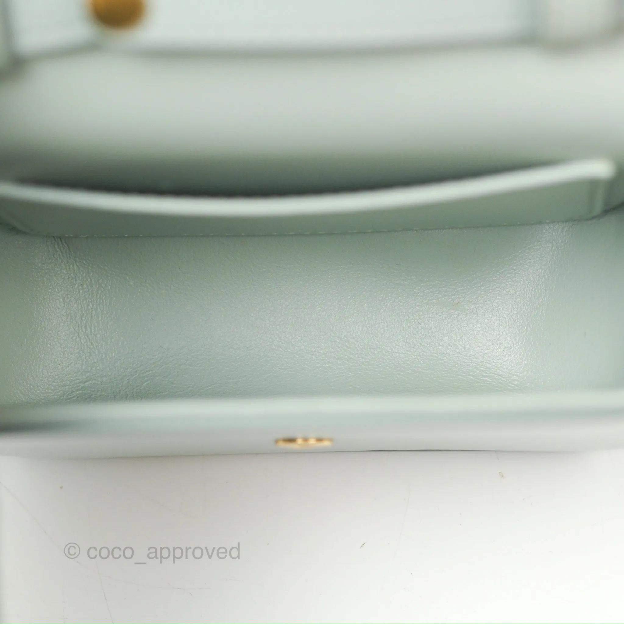 Celine Mini Claude Triomphe Bag Shiny Calfskin Soft Blue