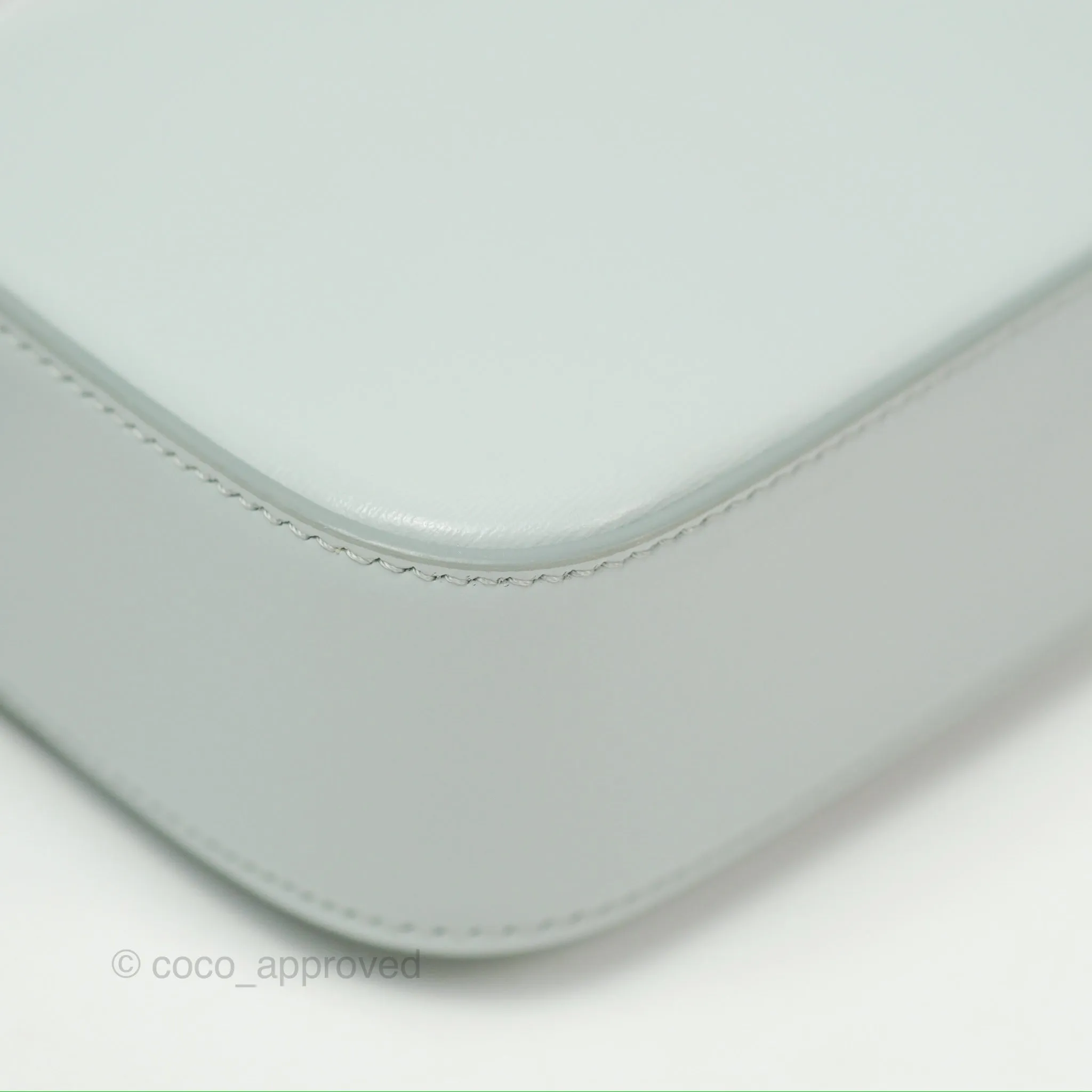 Celine Mini Claude Triomphe Bag Shiny Calfskin Soft Blue