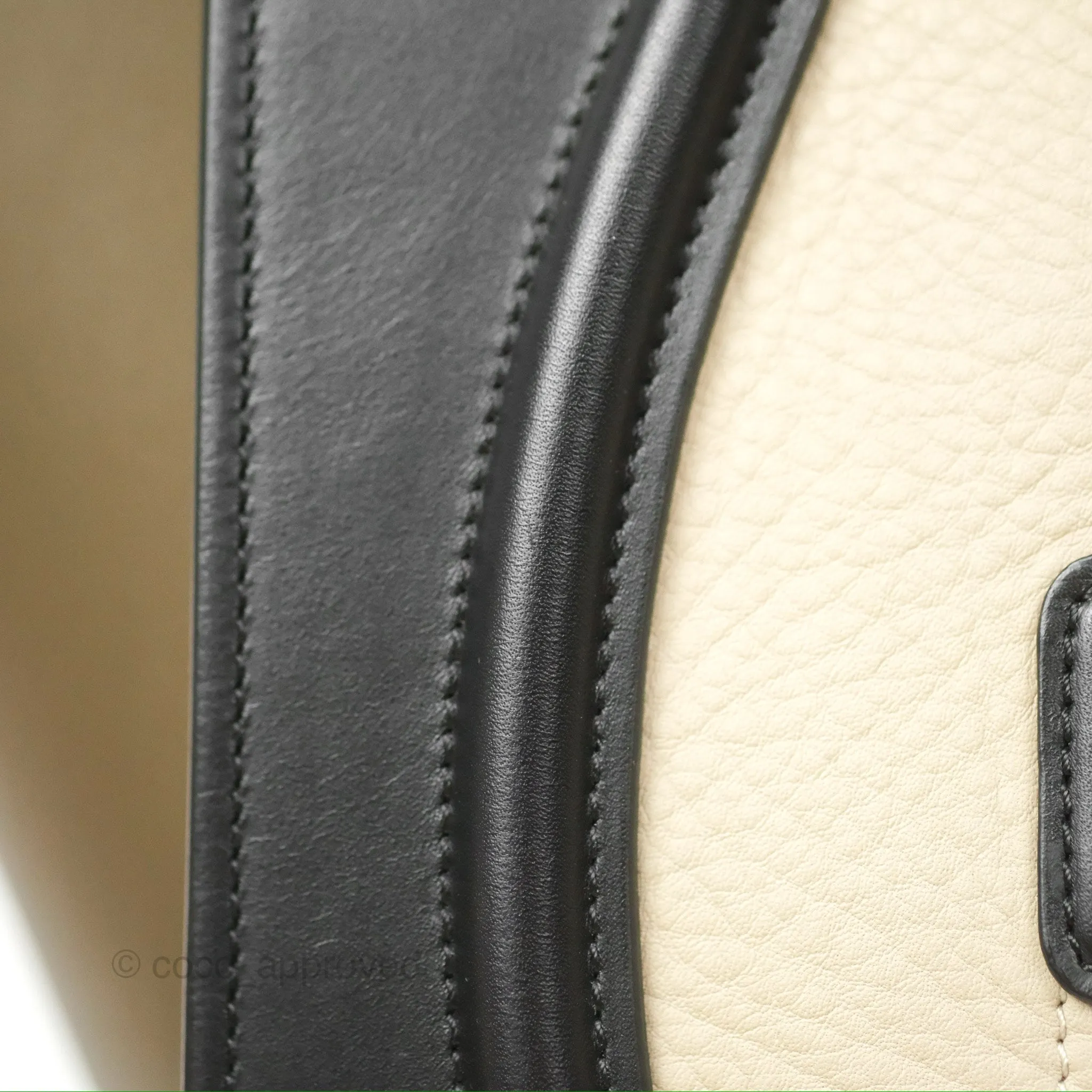 Celine Mini Luggage Bag Black/Brown/Ivory Calfskin