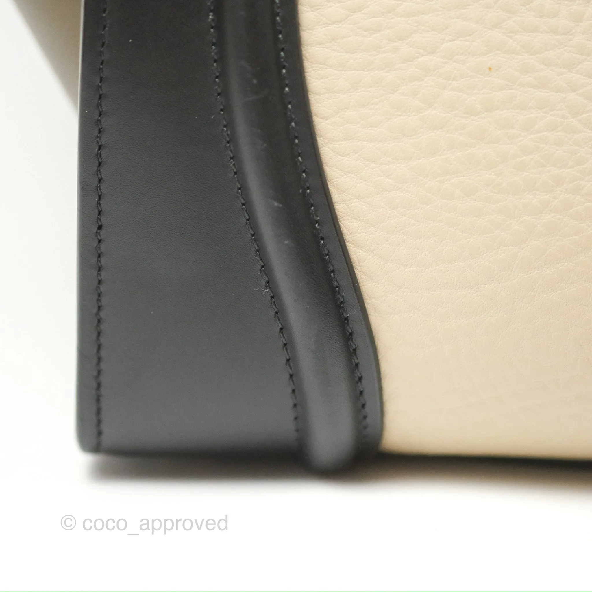 Celine Mini Luggage Bag Black/Brown/Ivory Calfskin