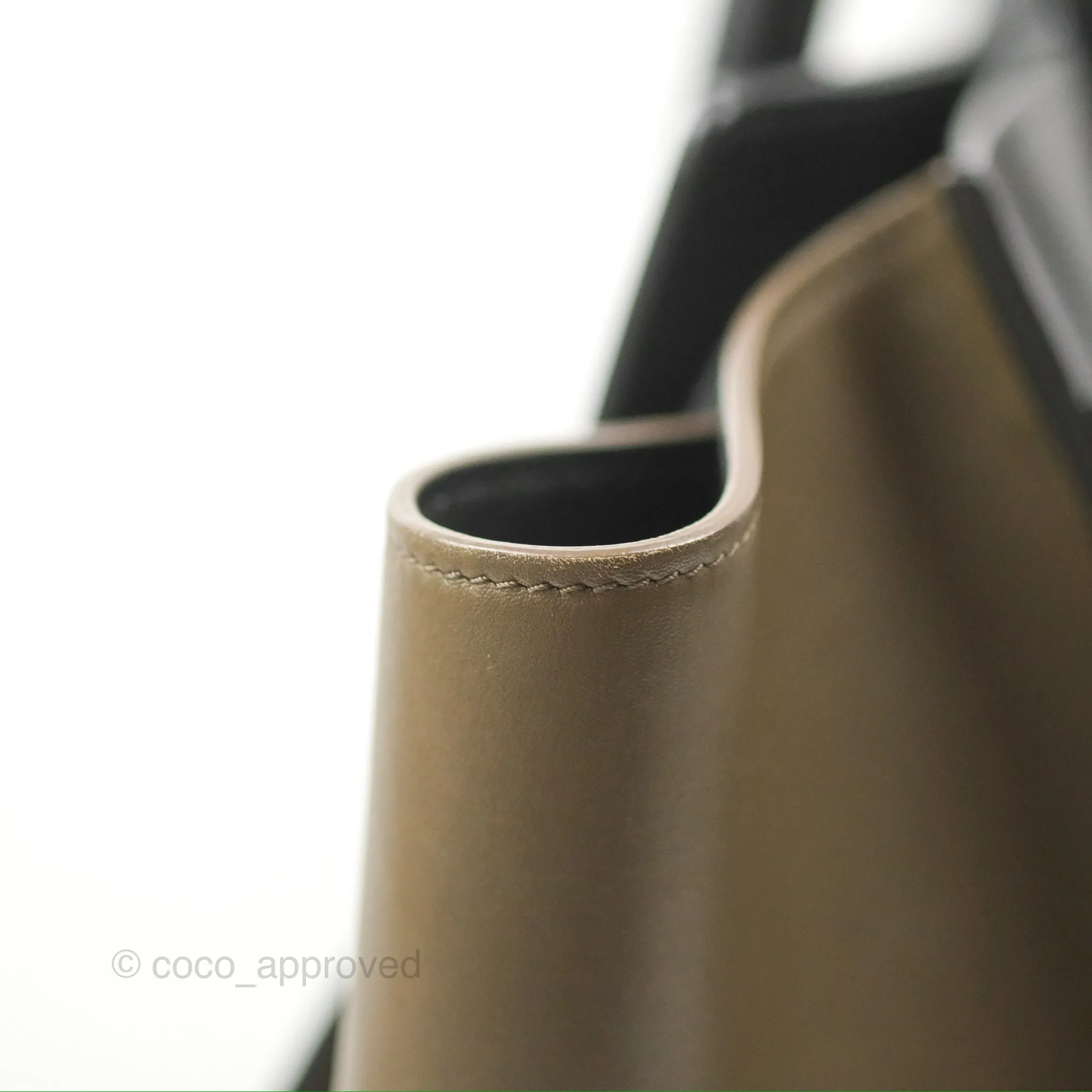 Celine Mini Luggage Bag Black/Brown/Ivory Calfskin