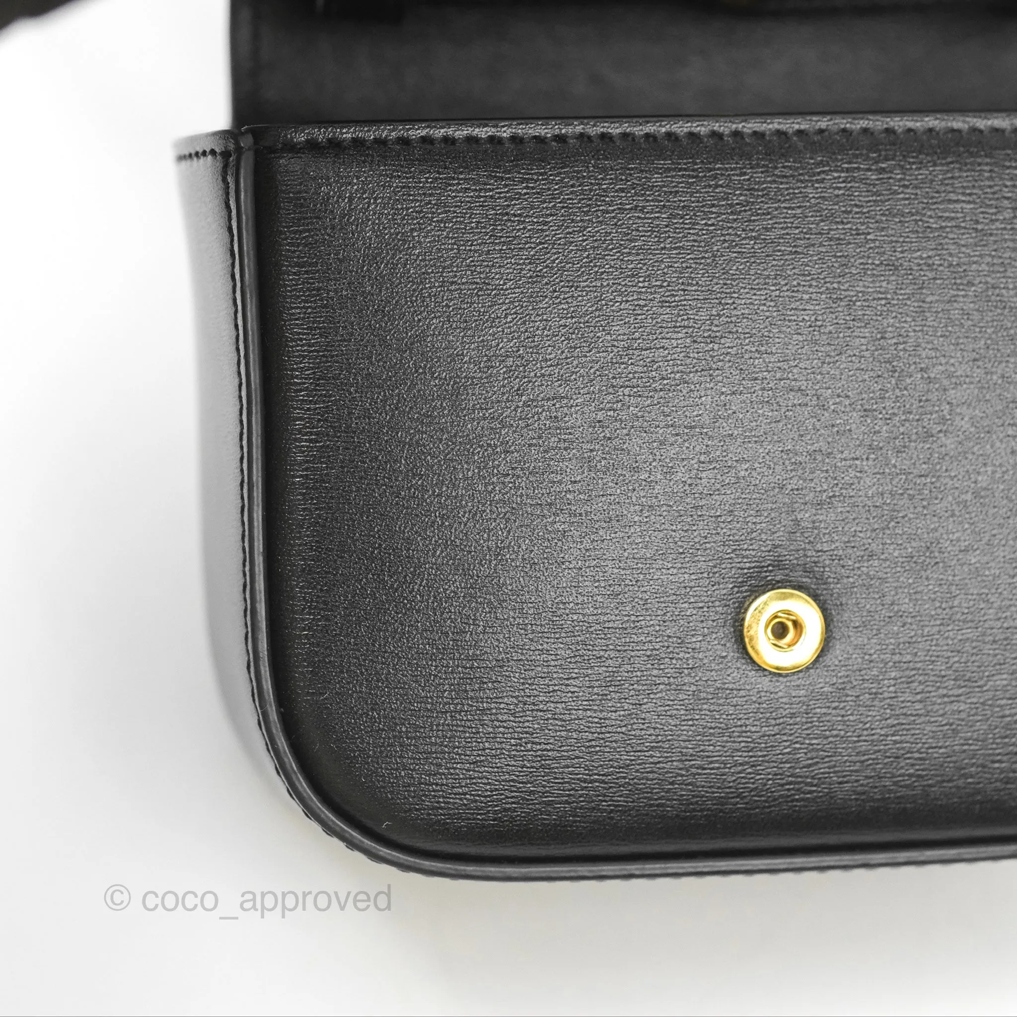 Celine Mini Triomphe Shiny Calfskin Black