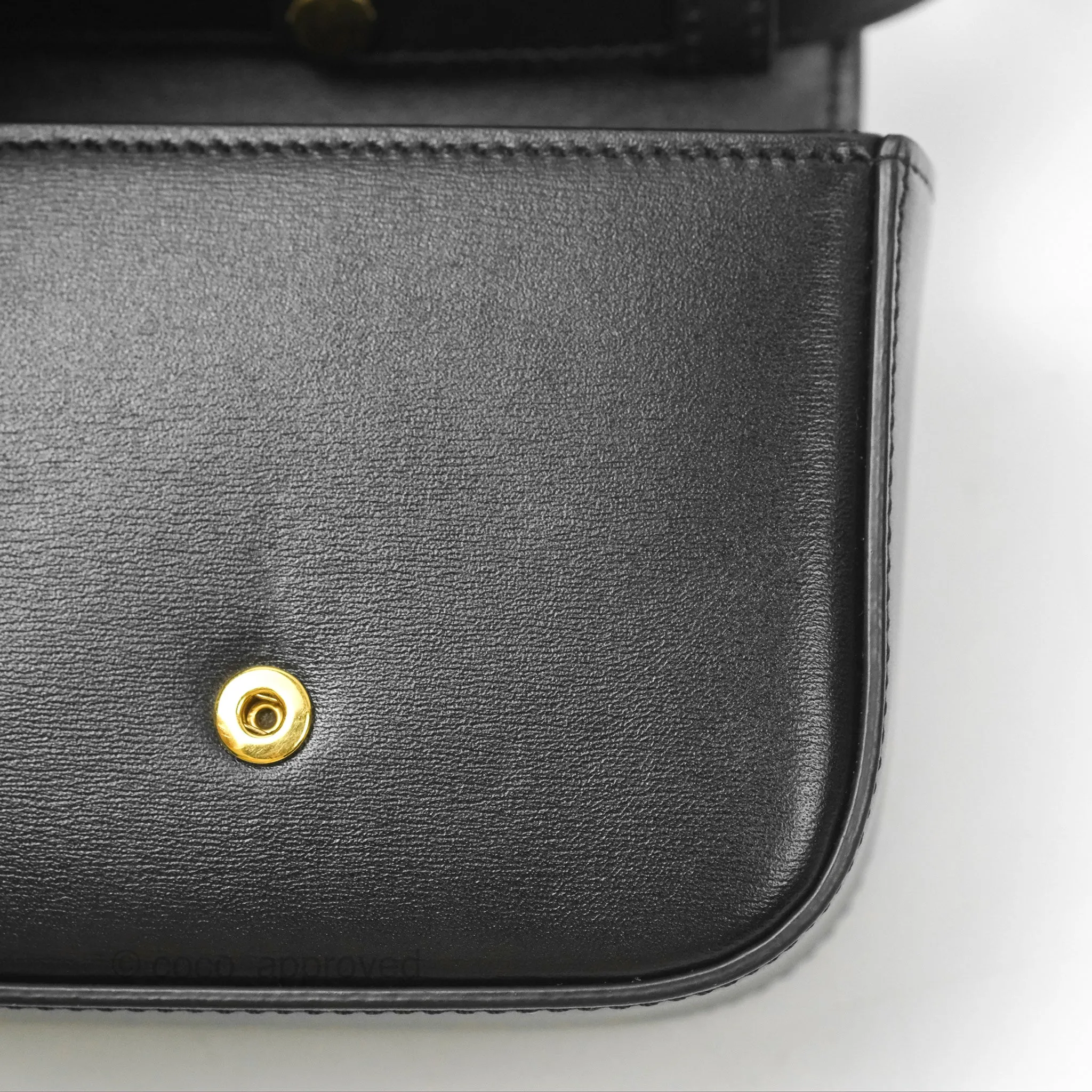 Celine Mini Triomphe Shiny Calfskin Black