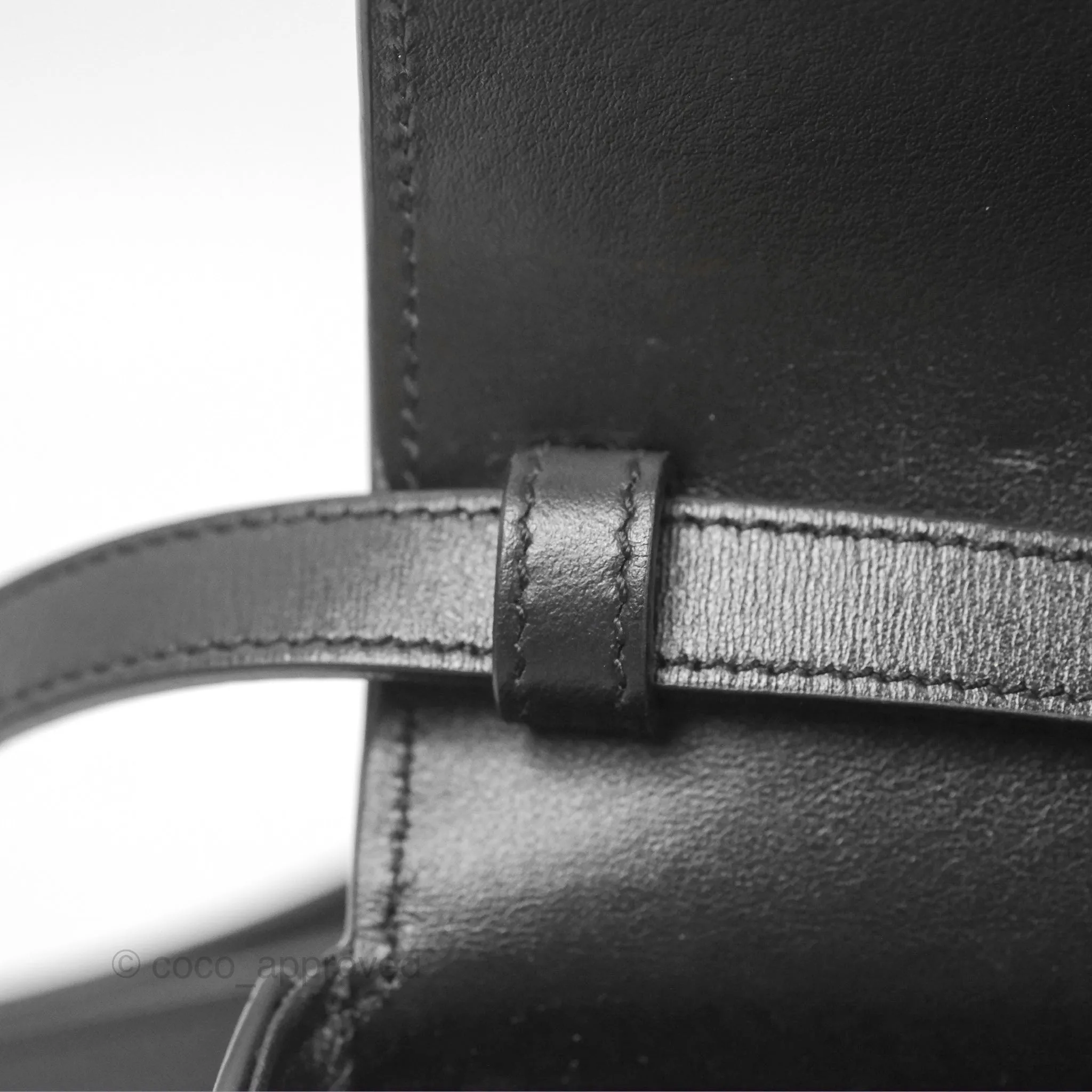 Celine Mini Triomphe Shiny Calfskin Black