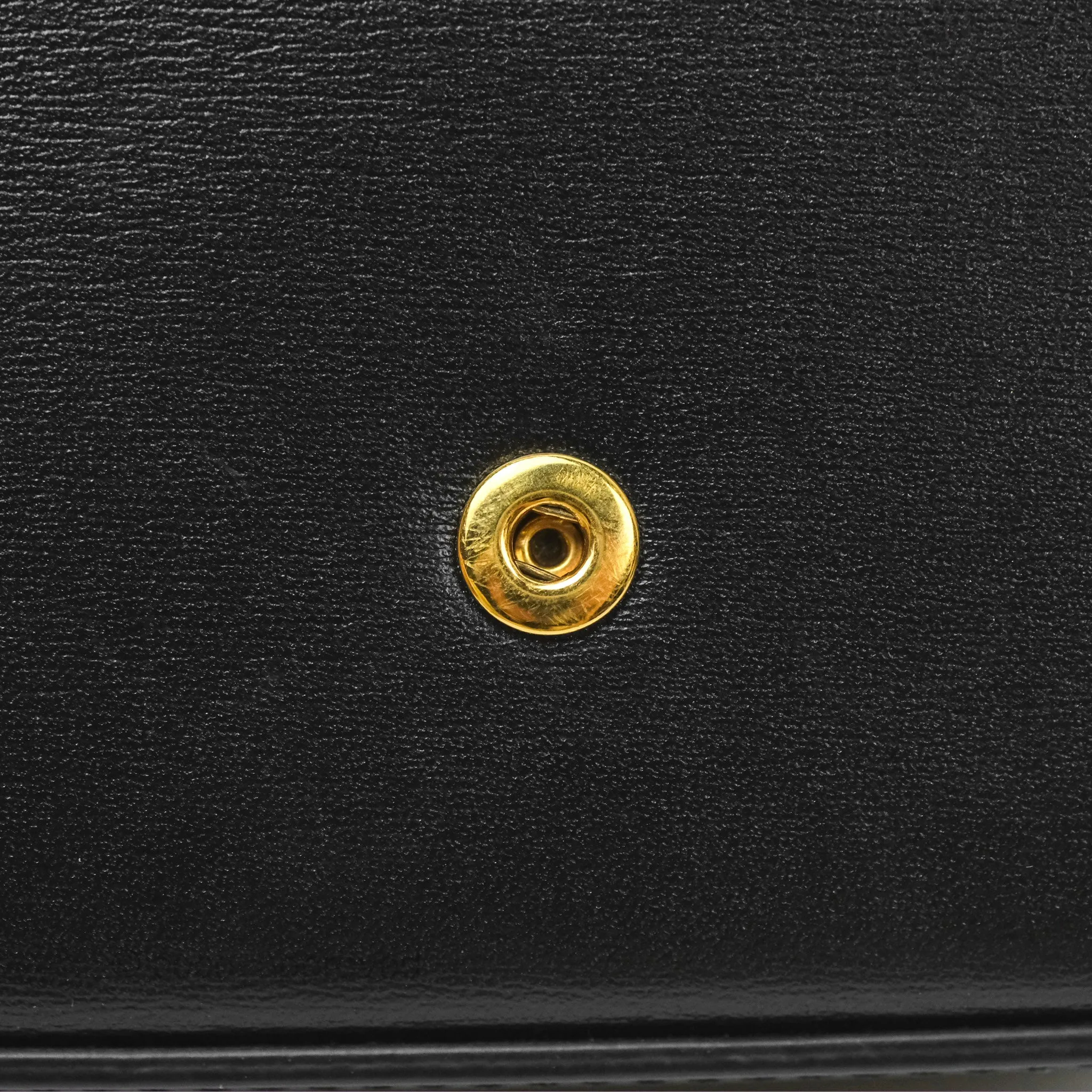 Celine Mini Triomphe Shiny Calfskin Black