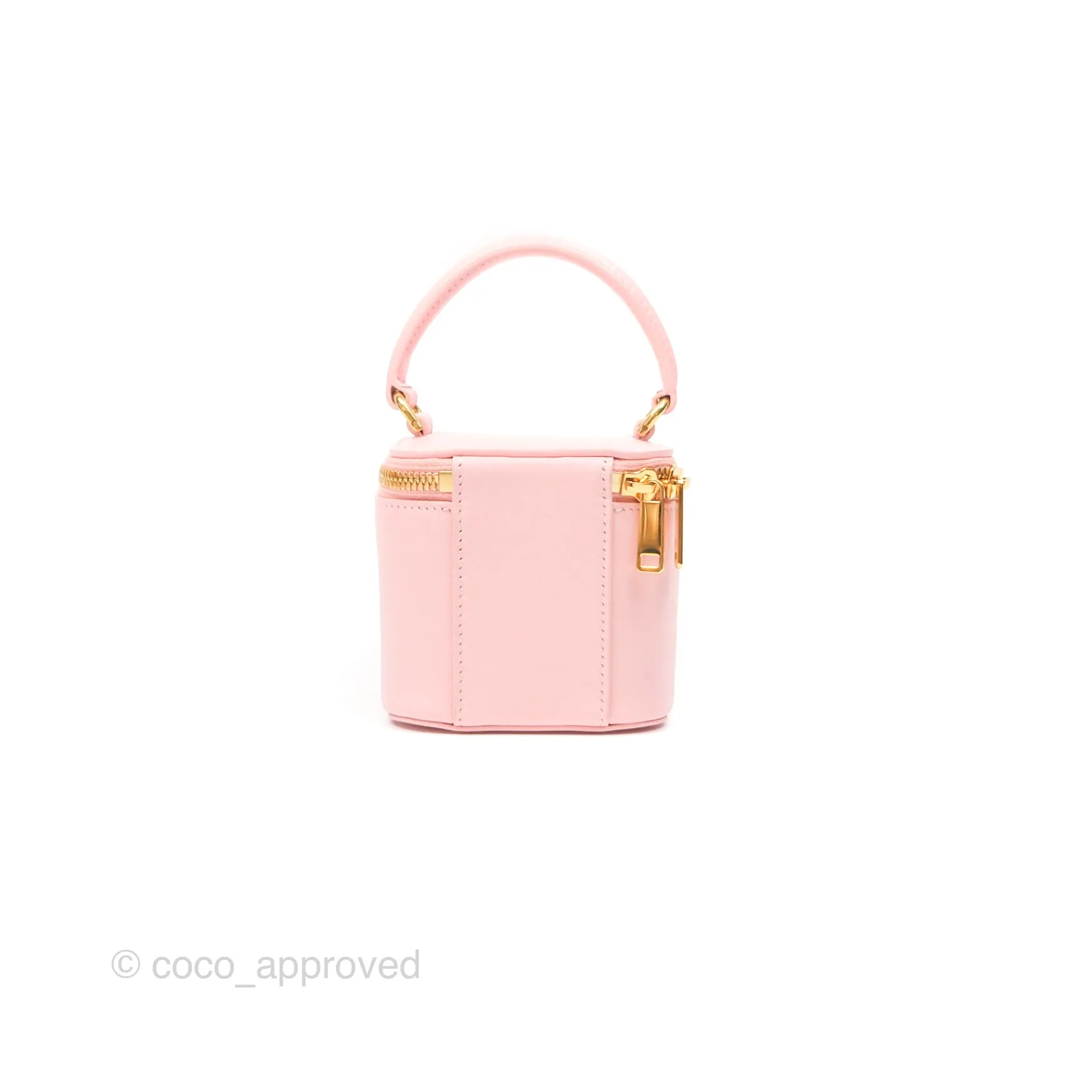 Celine Mini Vanity Case Cuir Triomphe Smooth Calfskin Light Pink