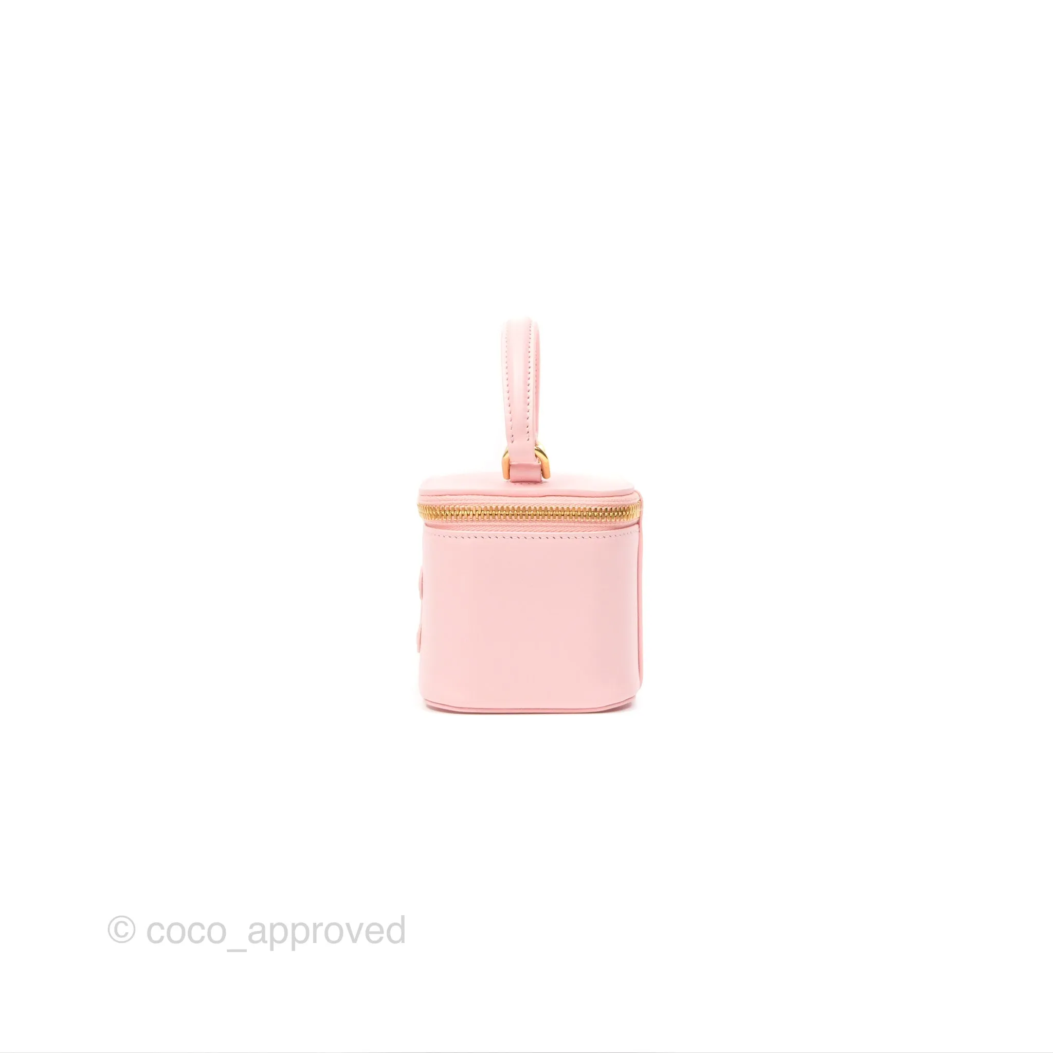 Celine Mini Vanity Case Cuir Triomphe Smooth Calfskin Light Pink