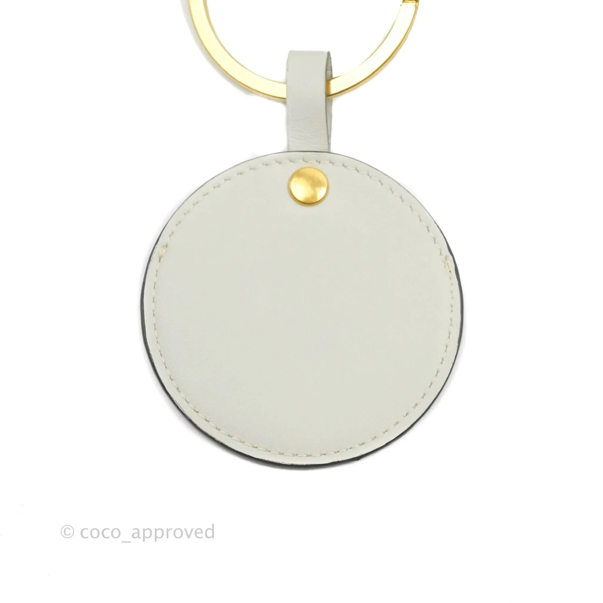 Celine Multi Key Ring Coin Card Case Light Grey Calfskin